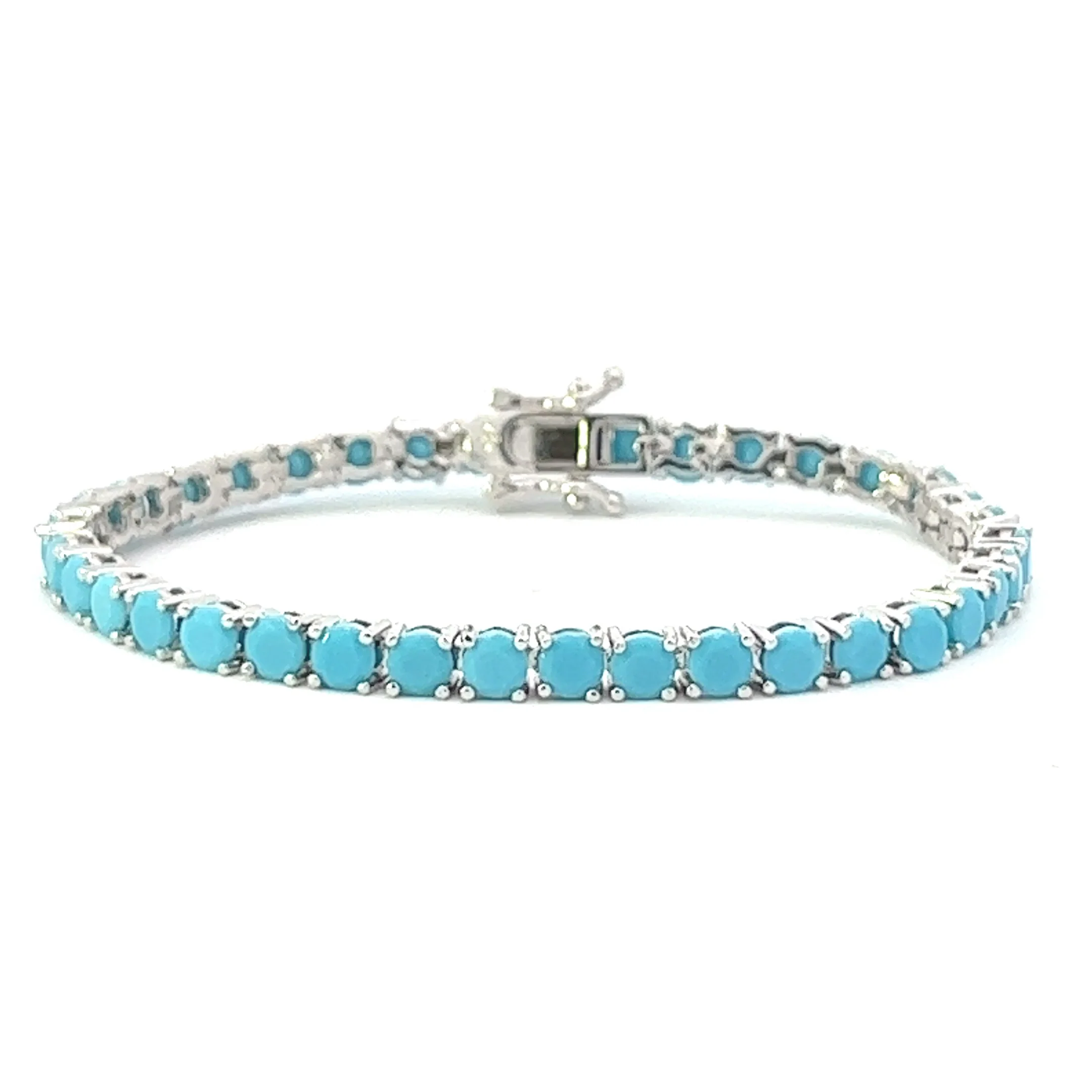 4mm Full Turquoise Tennis Bracelet - Image 3