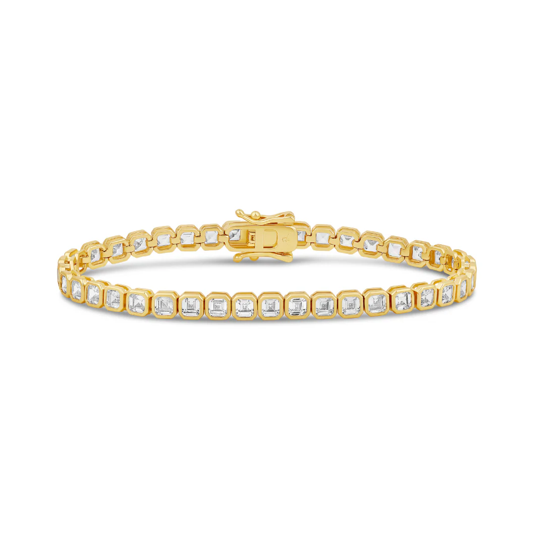 Bezel Square Tennis Bracelet - Image 3