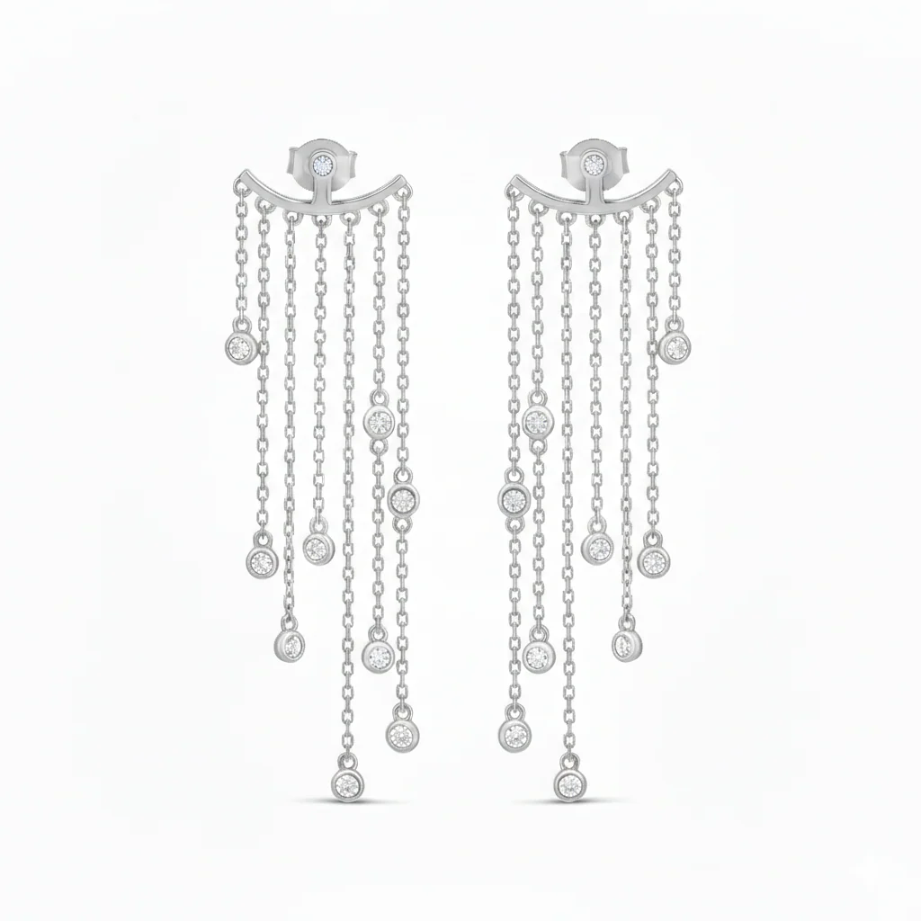 Bezel Fringe Earring Backs - Image 3