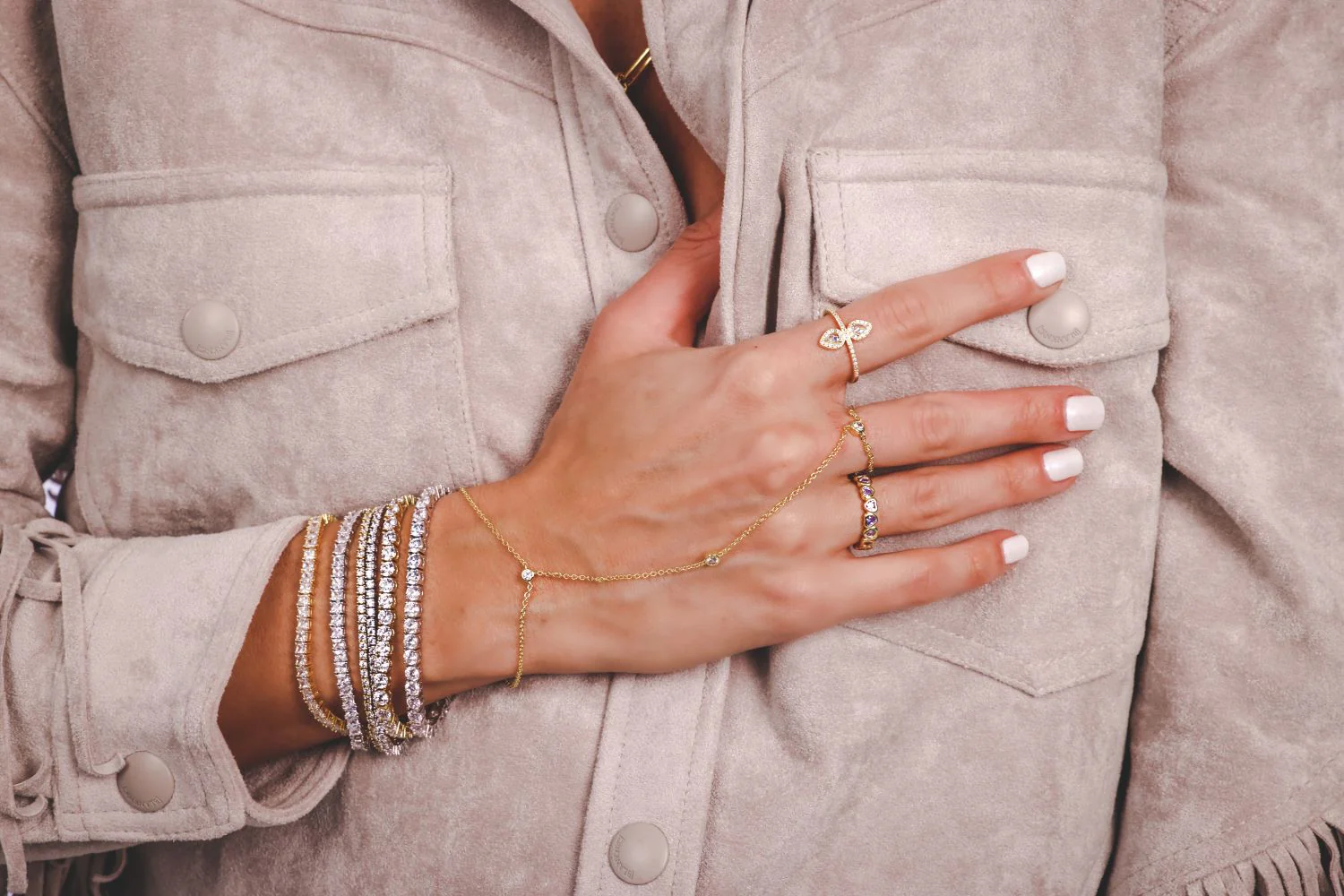 Bezel Hand Chain - Image 3