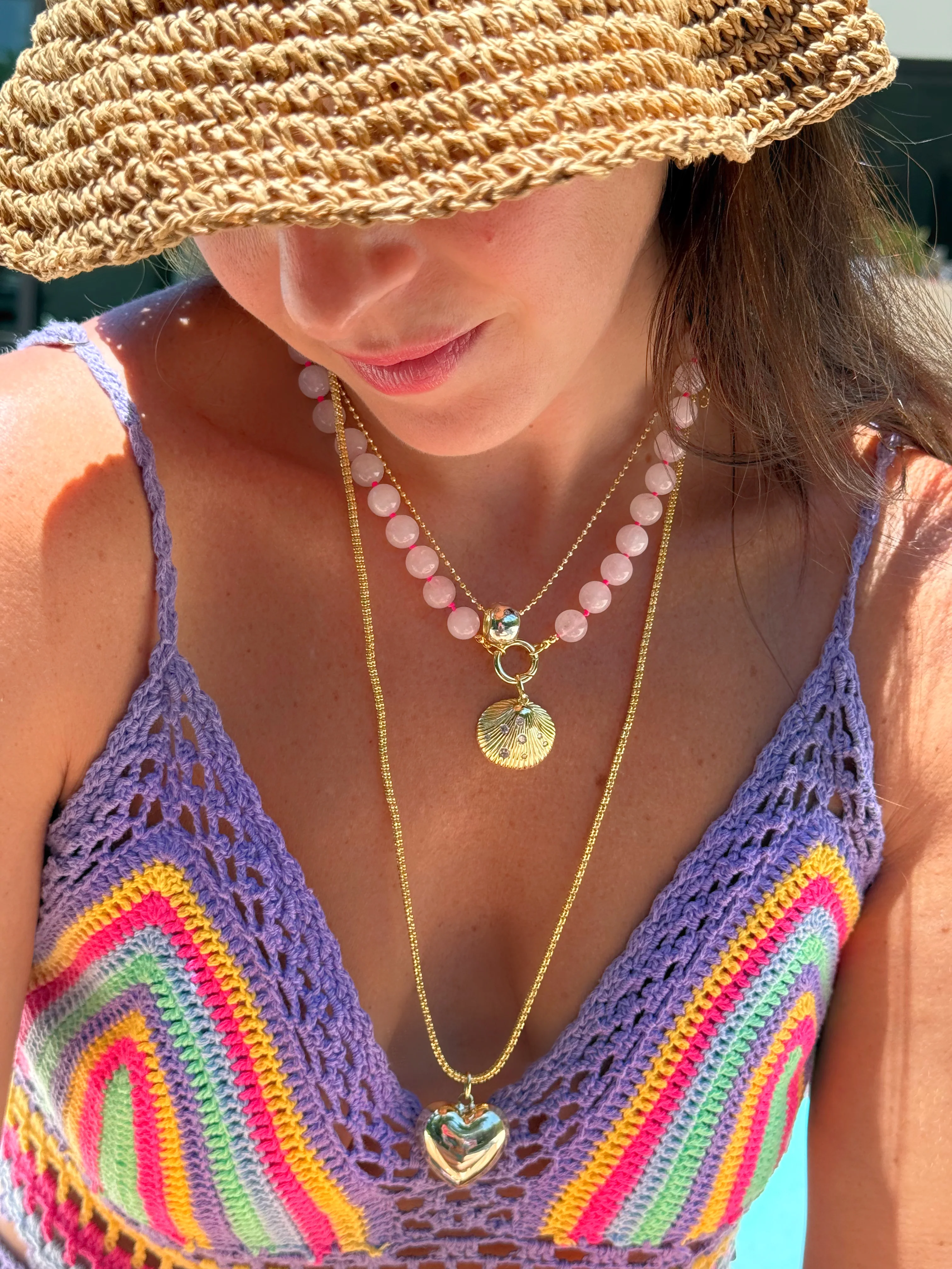 Bubblegum Push Clasp Necklace - Image 3