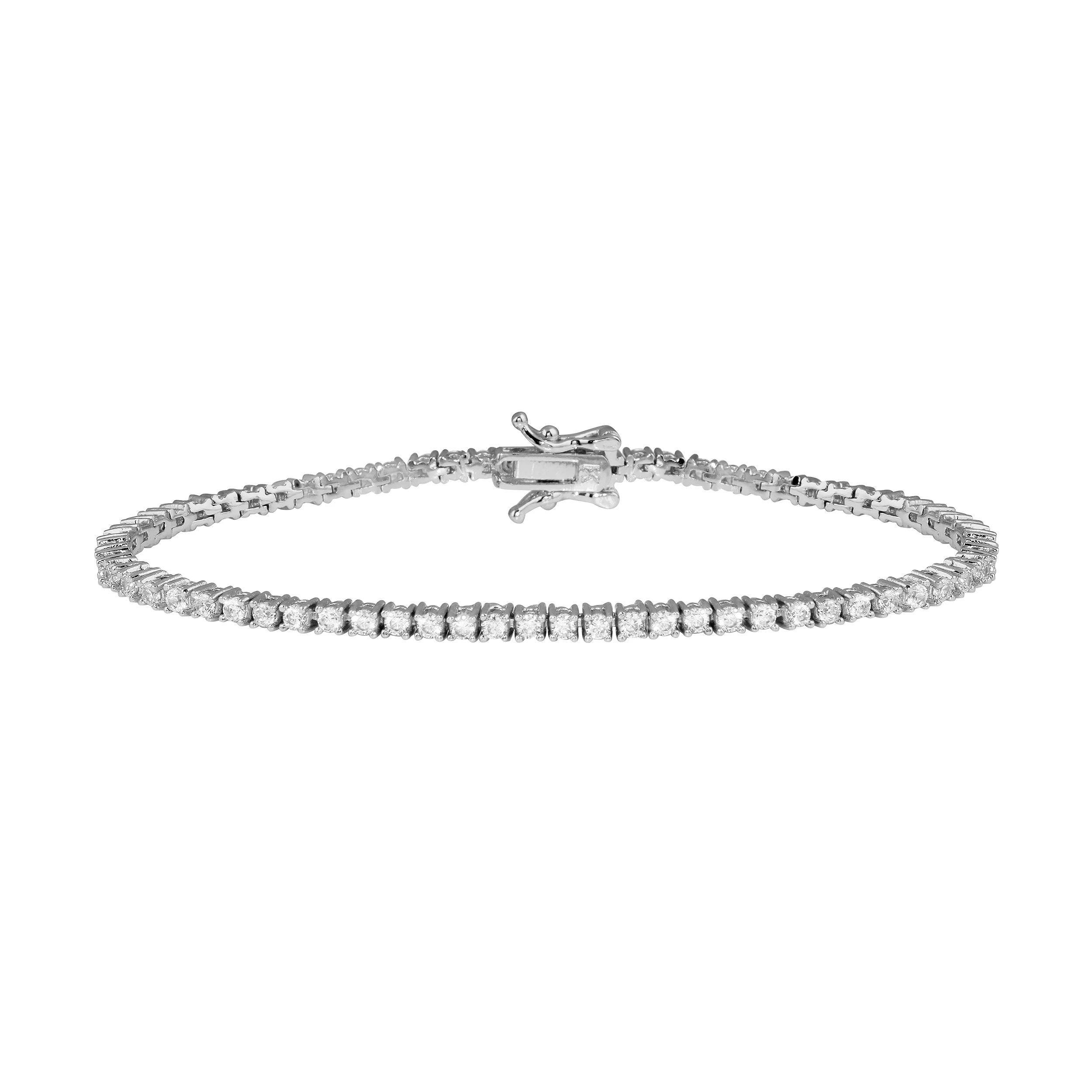 Classic Thin Tennis Bracelet - Image 3