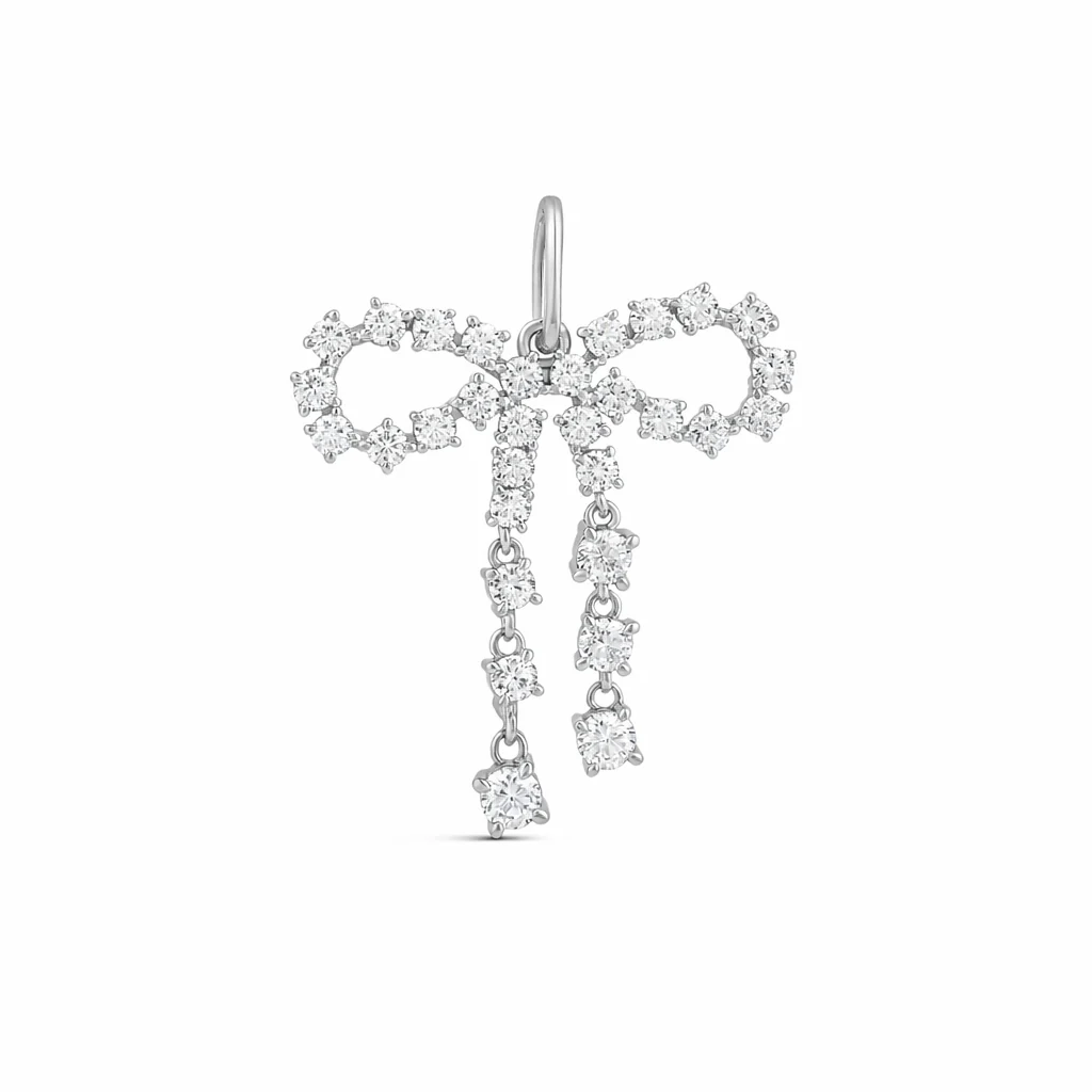 Diamond Bow Drop Charm - Image 3