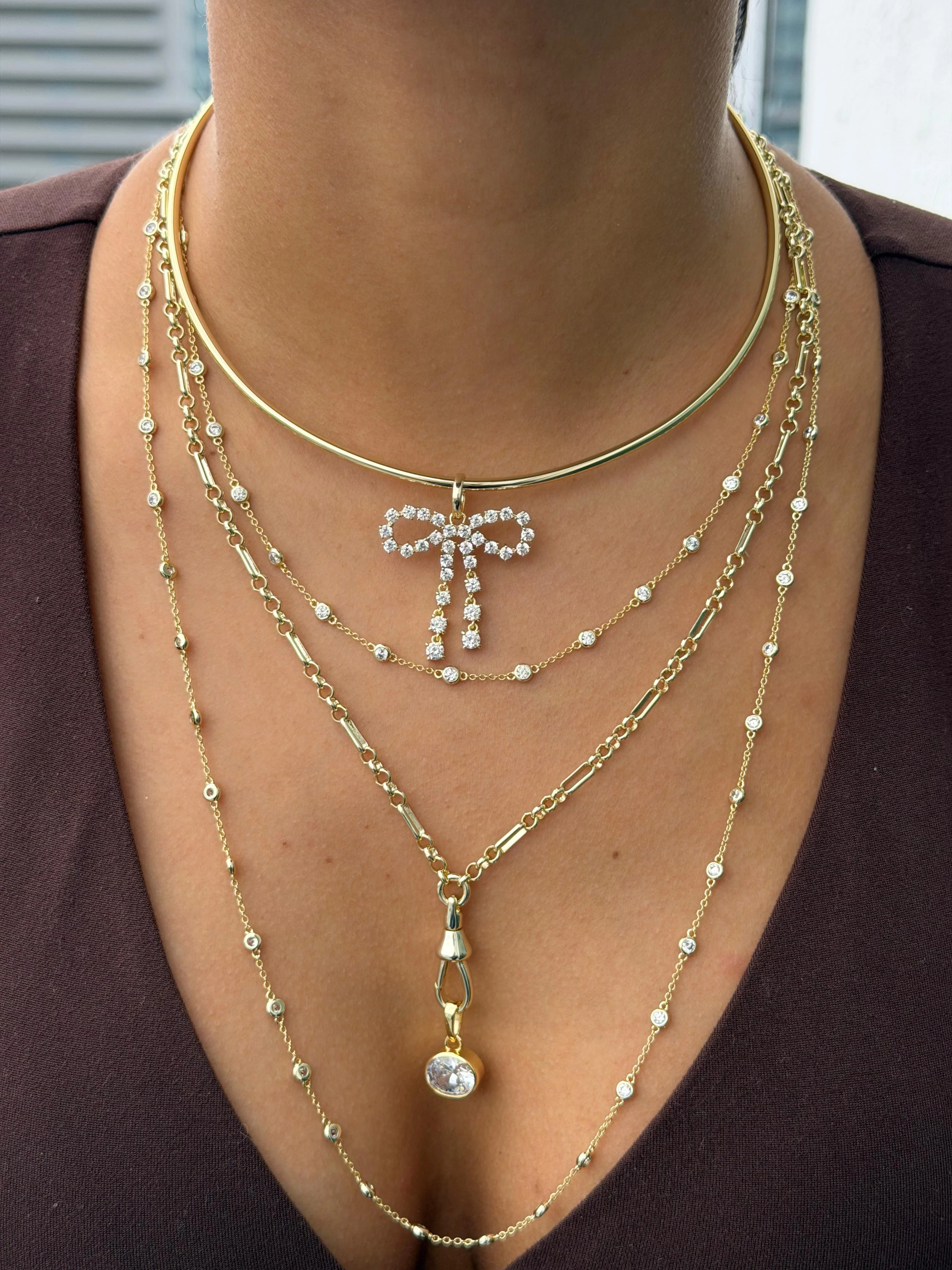 Diamond Bow Drop Charm - Image 4
