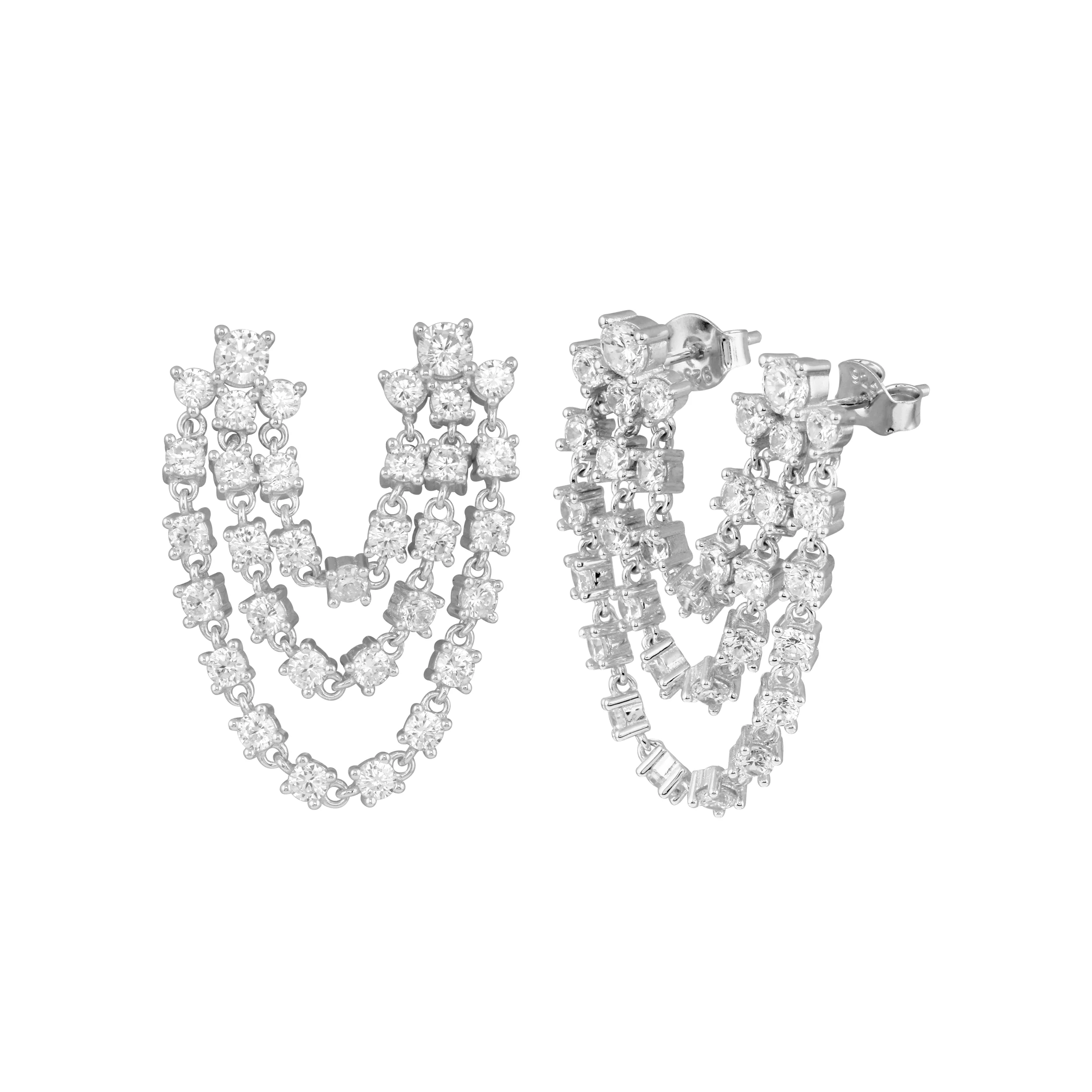 Double Cascade Earrings - Image 3