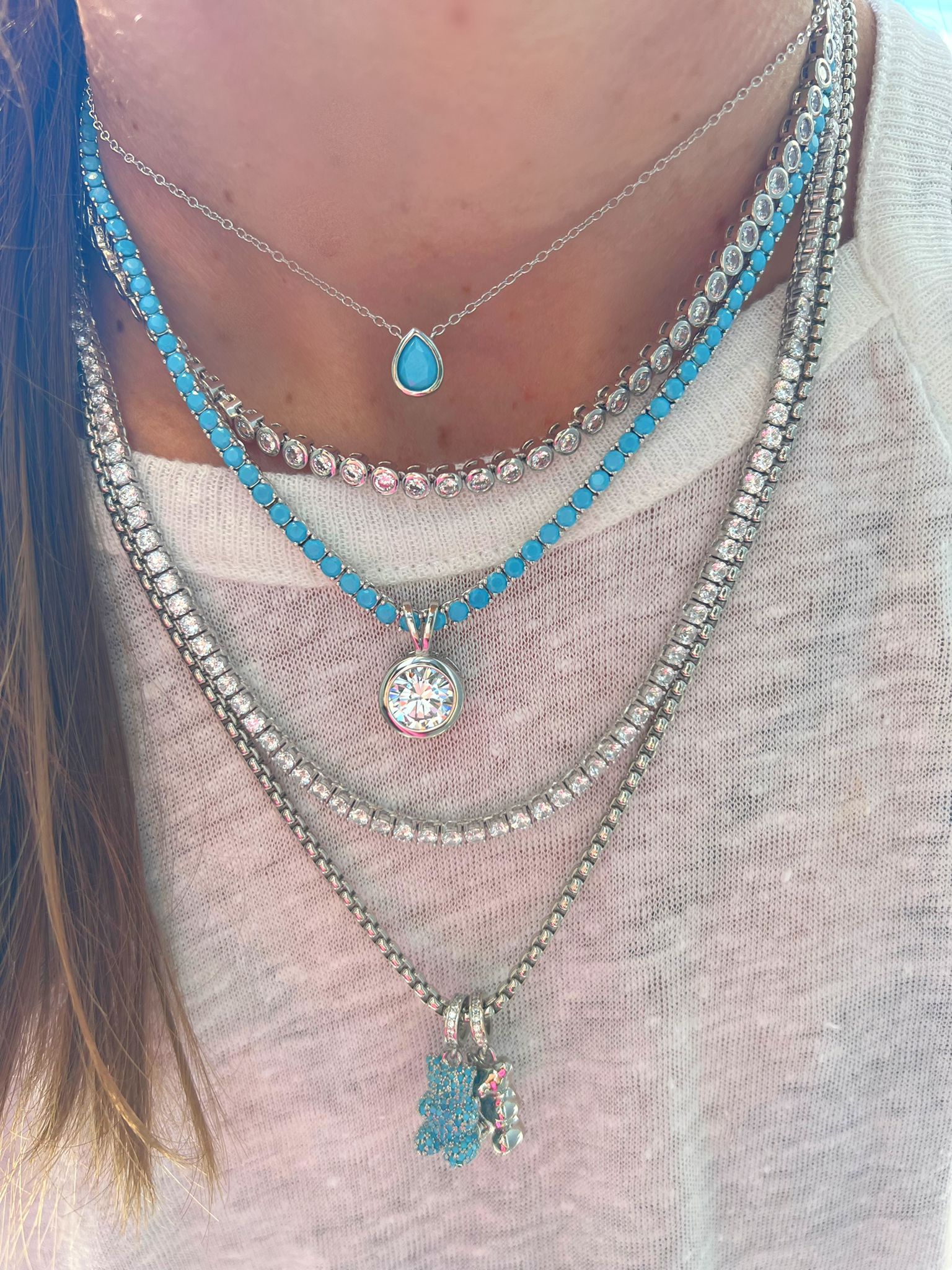 Everyday Tennis Necklace - Image 5