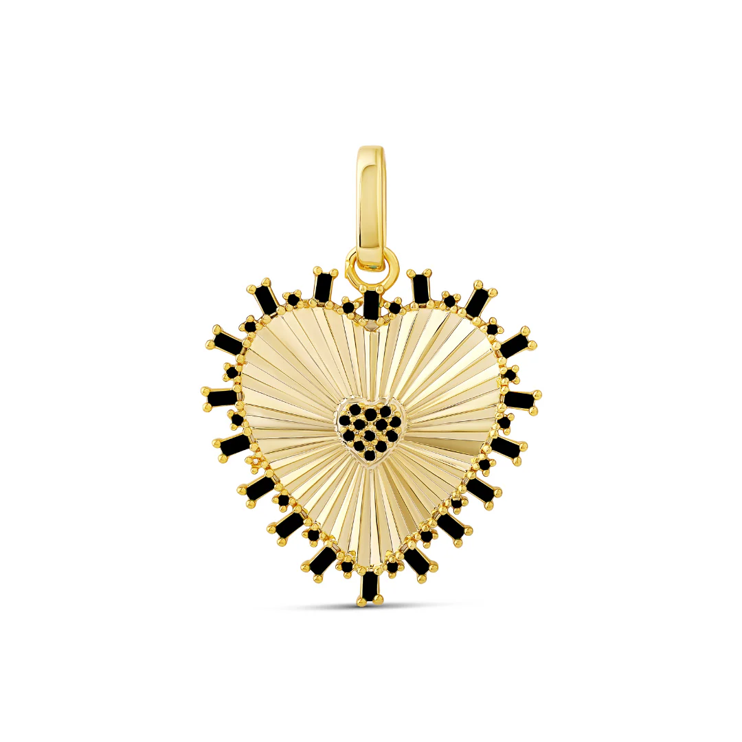 Fluted Heart Charm - Image 6