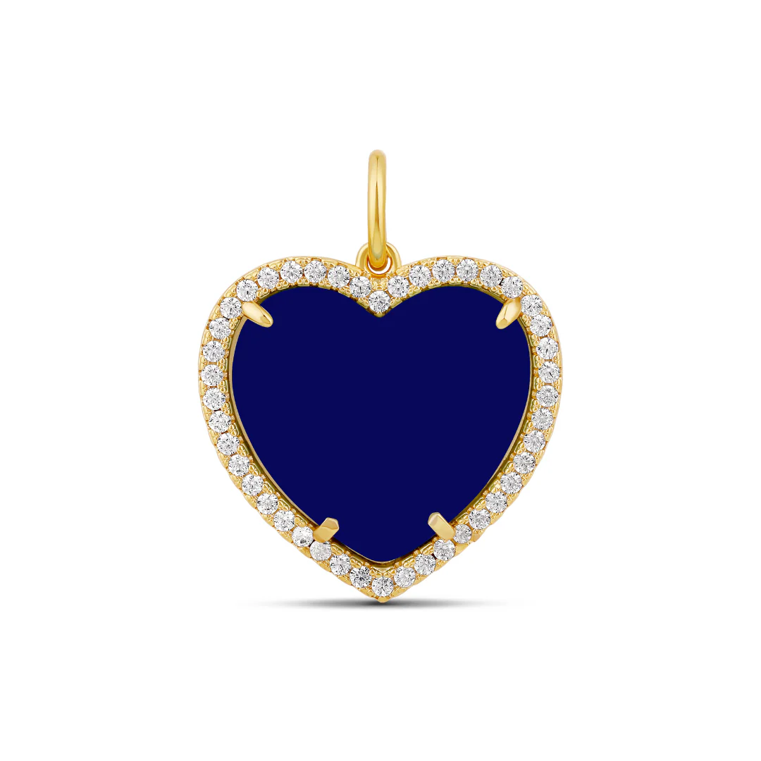 Jumbo Stone Heart Charm - Image 4