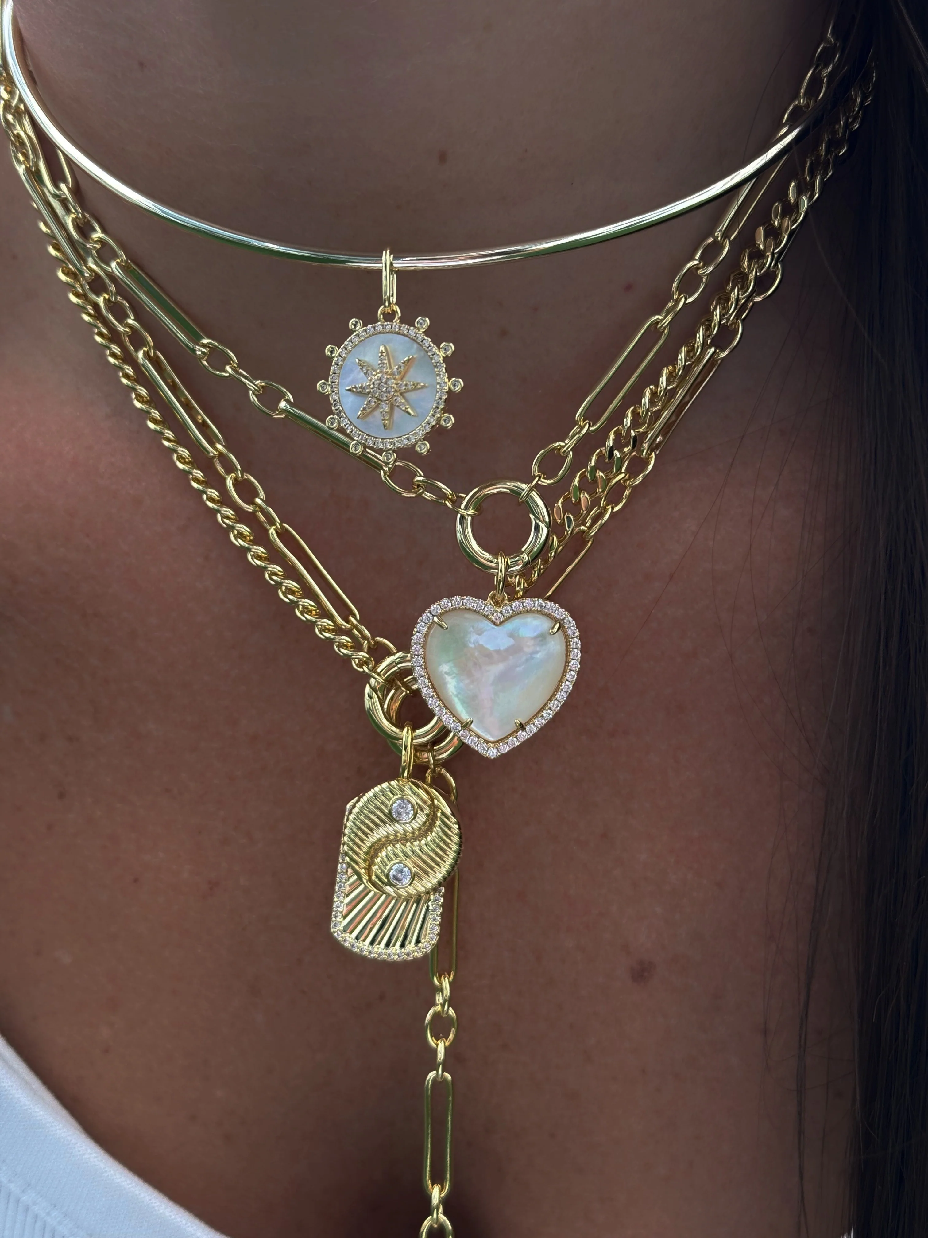 Jumbo Stone Heart Charm - Image 6