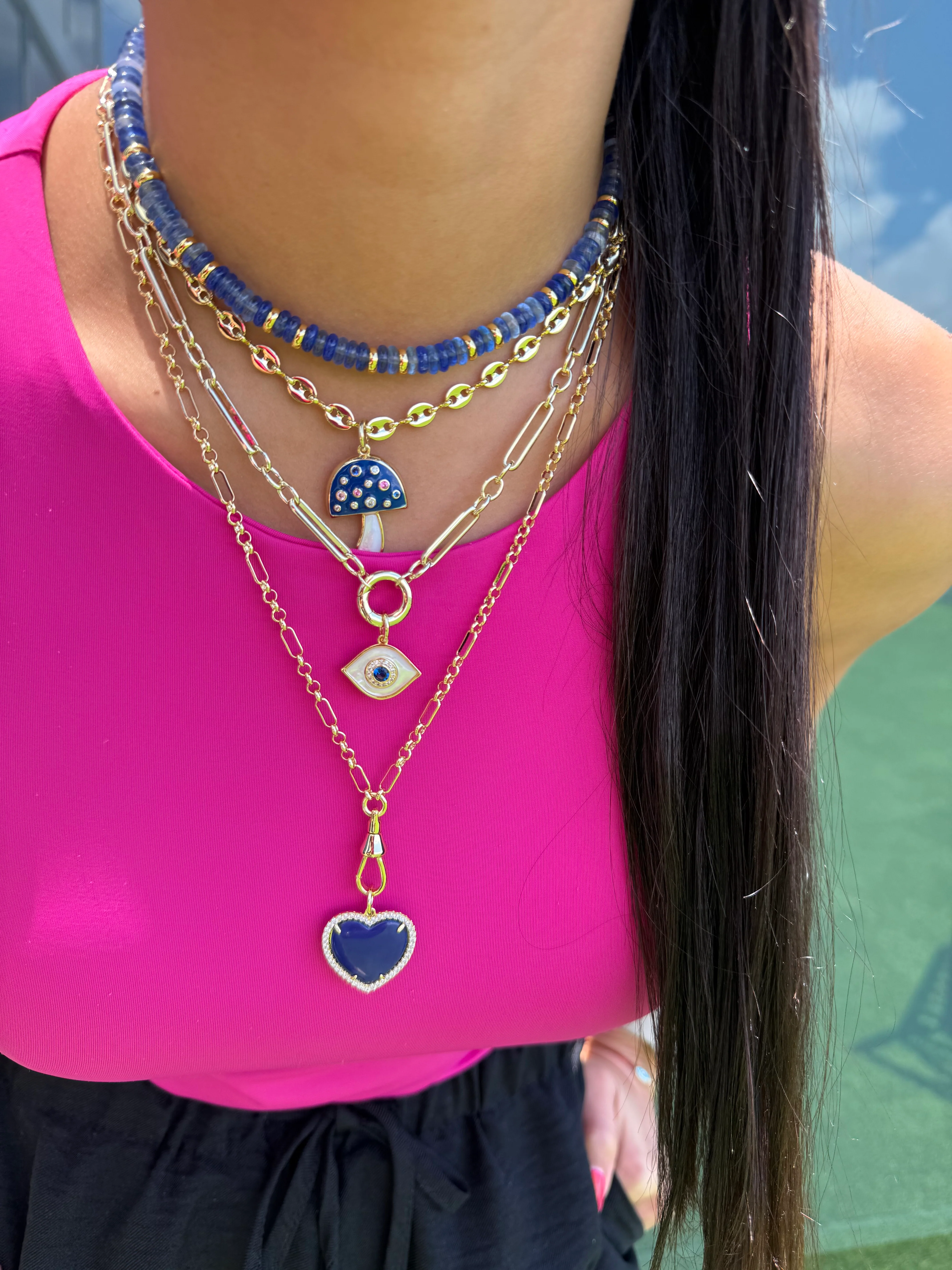 Jumbo Stone Heart Charm - Image 8