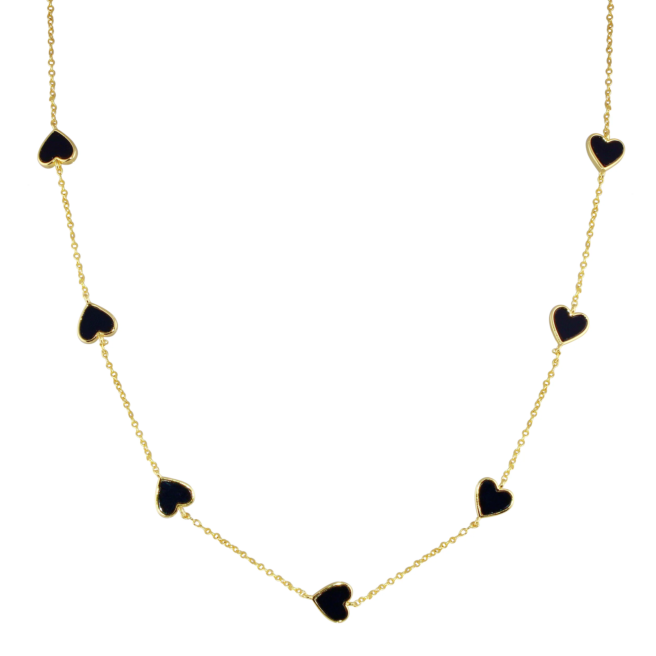 Multi Stone Heart Necklace - Image 3