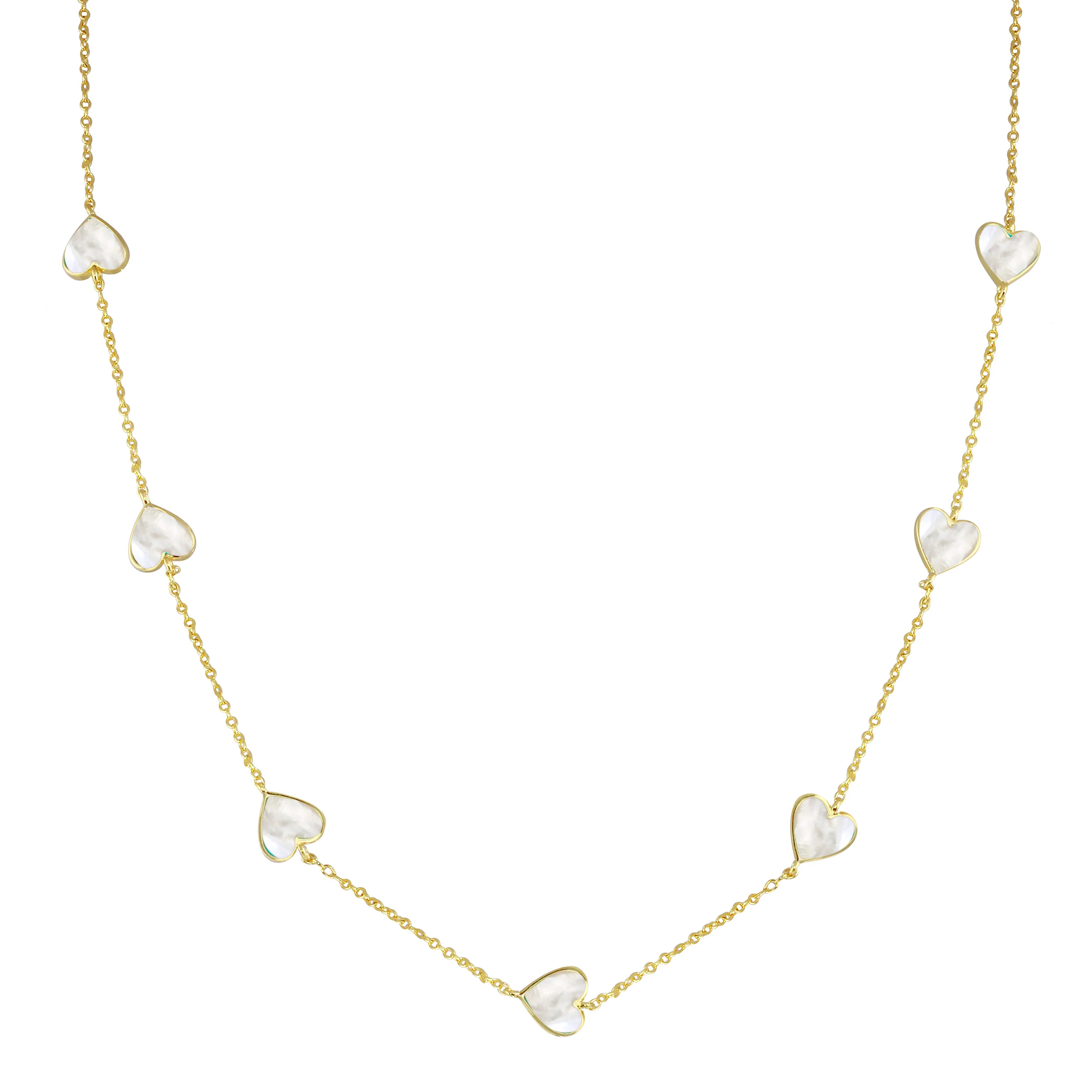 Multi Stone Heart Necklace - Image 4