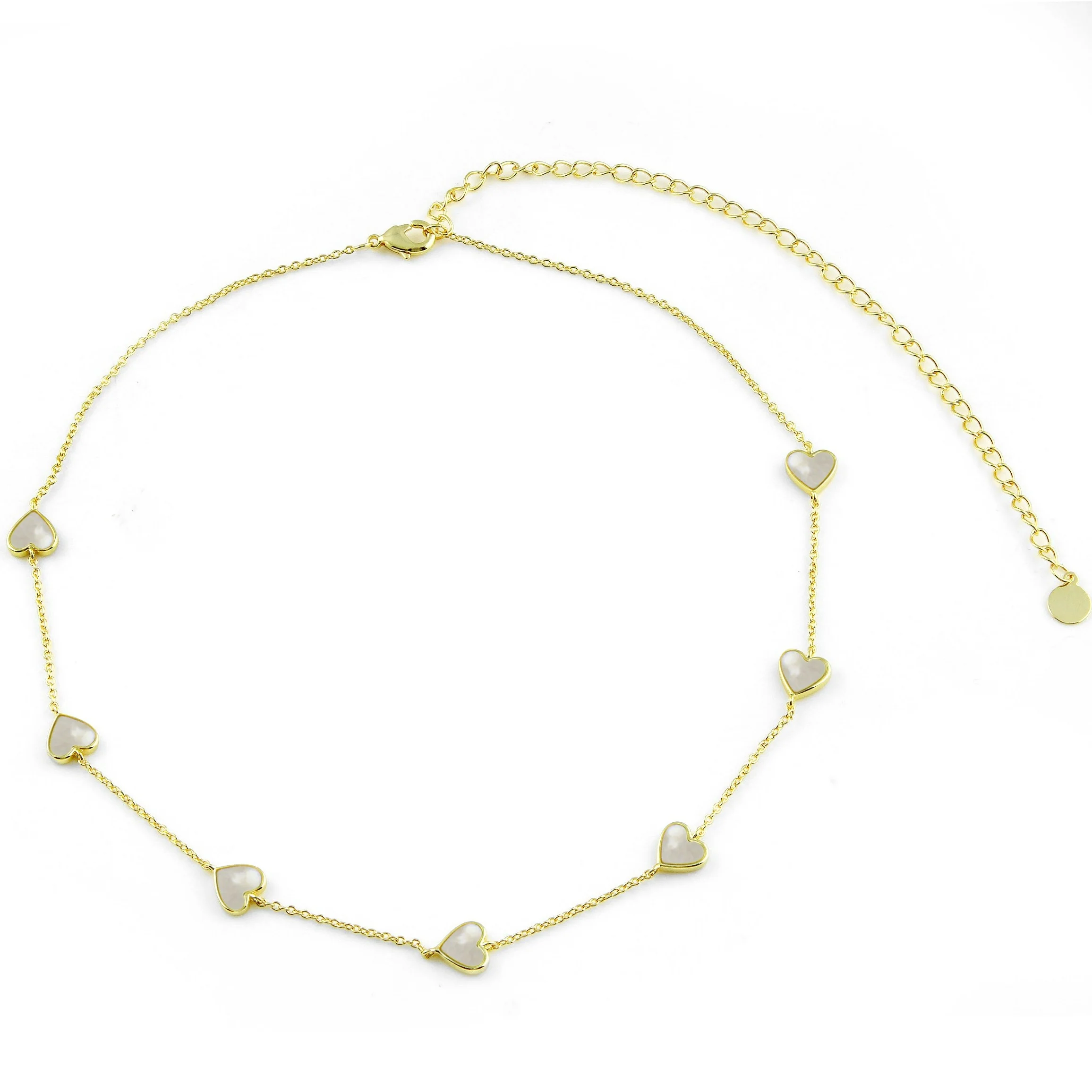 Multi Stone Heart Necklace - Image 6