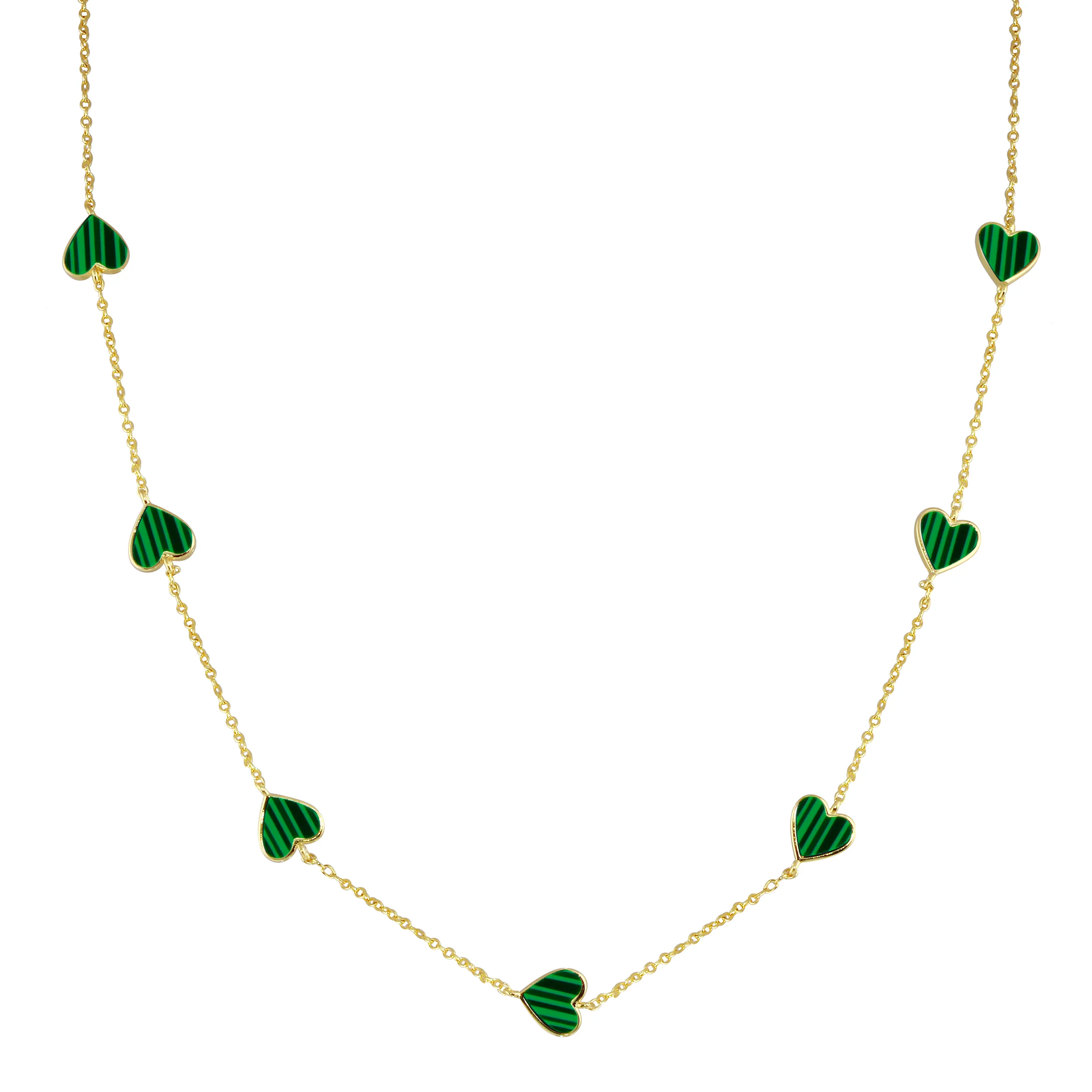 Multi Stone Heart Necklace - Image 7