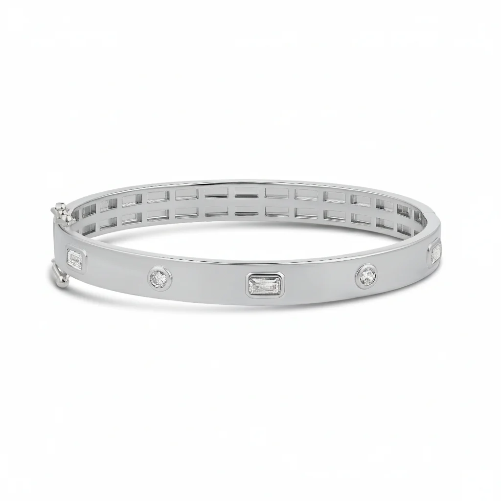 Multi Shape Stone Bangle - Image 3