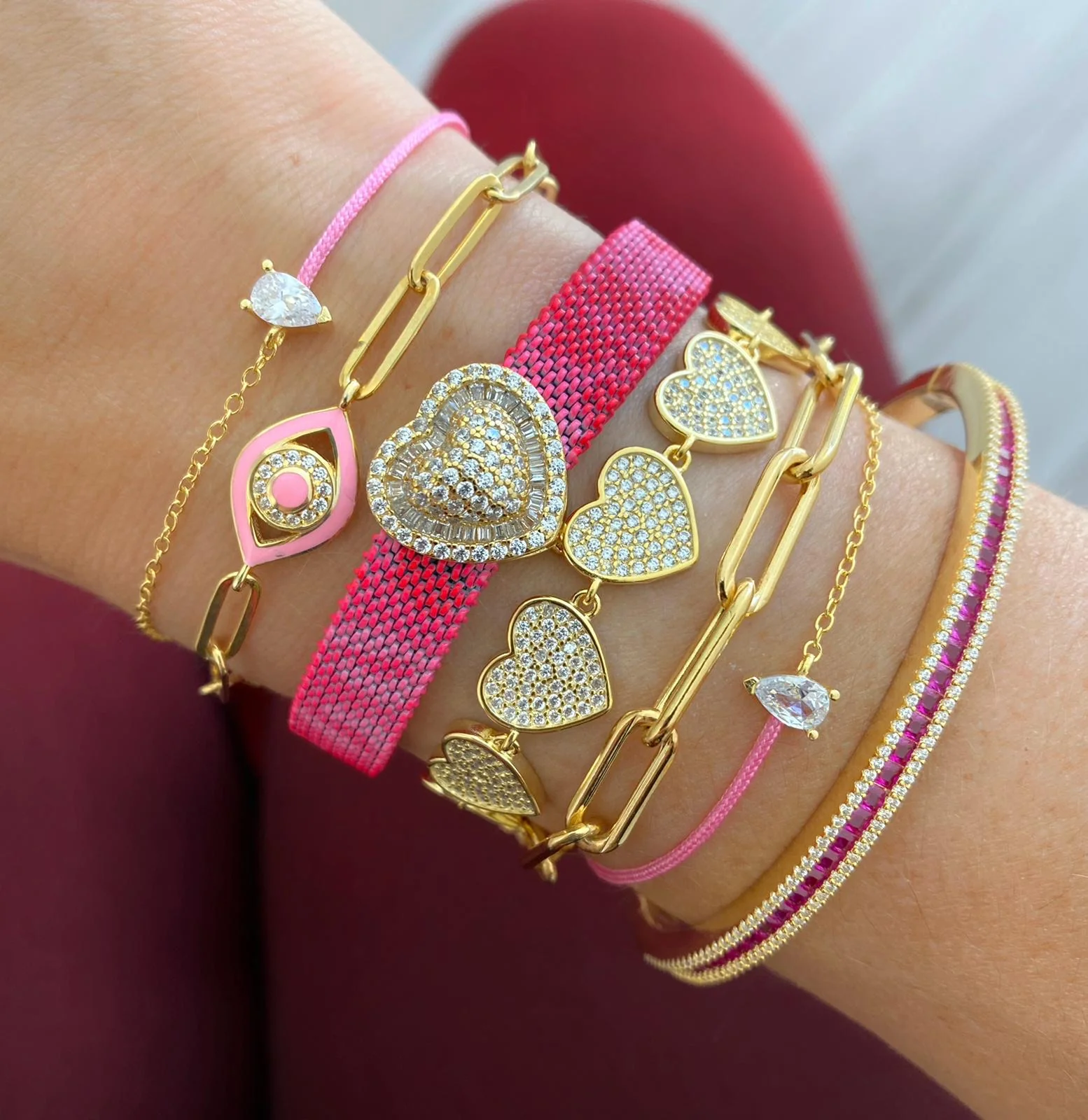Diamond Drop String Bracelet - Image 6