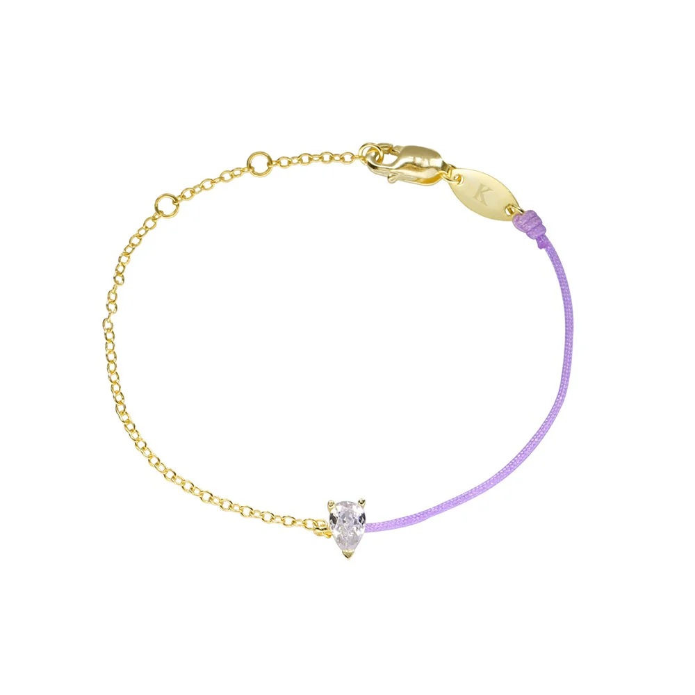 Diamond Drop String Bracelet - Image 7