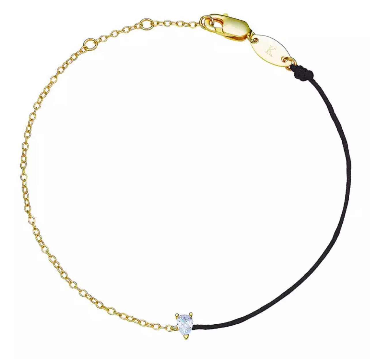 Diamond Drop String Bracelet - Image 8