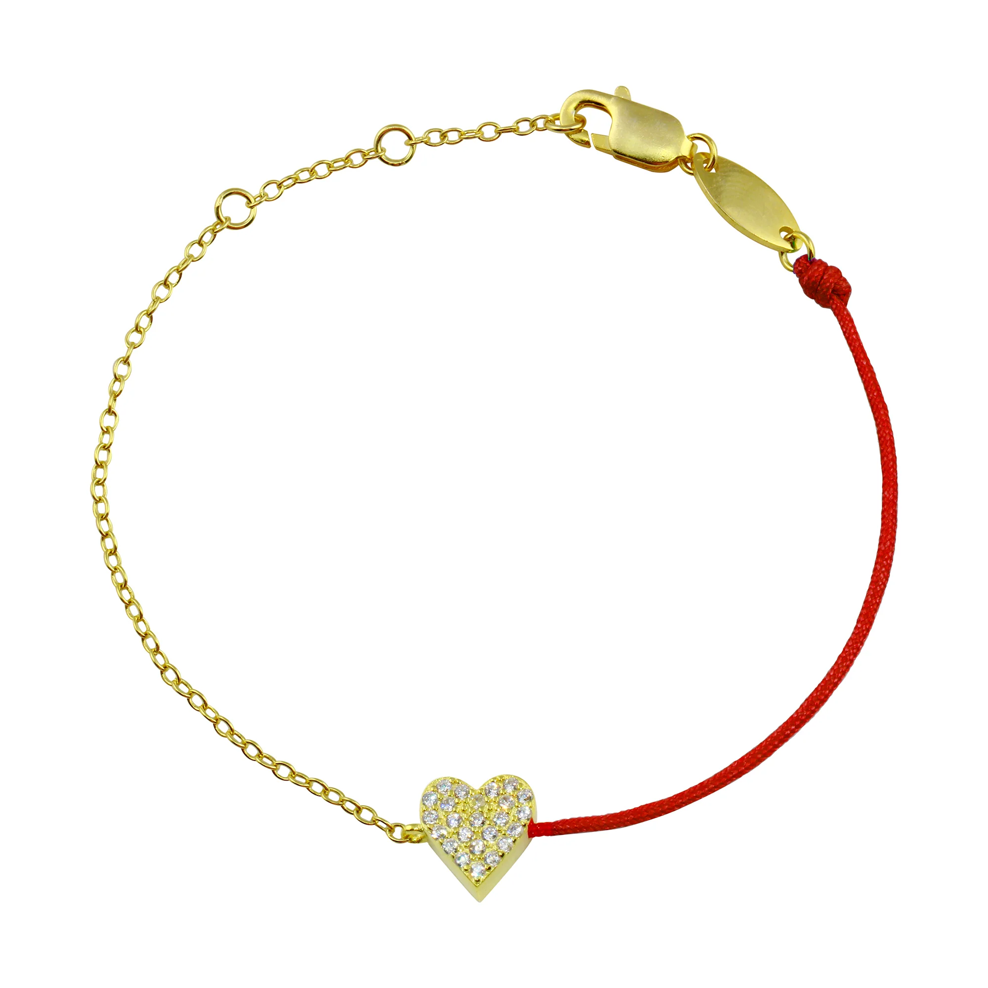 Pave Heart String Bracelet - Image 6