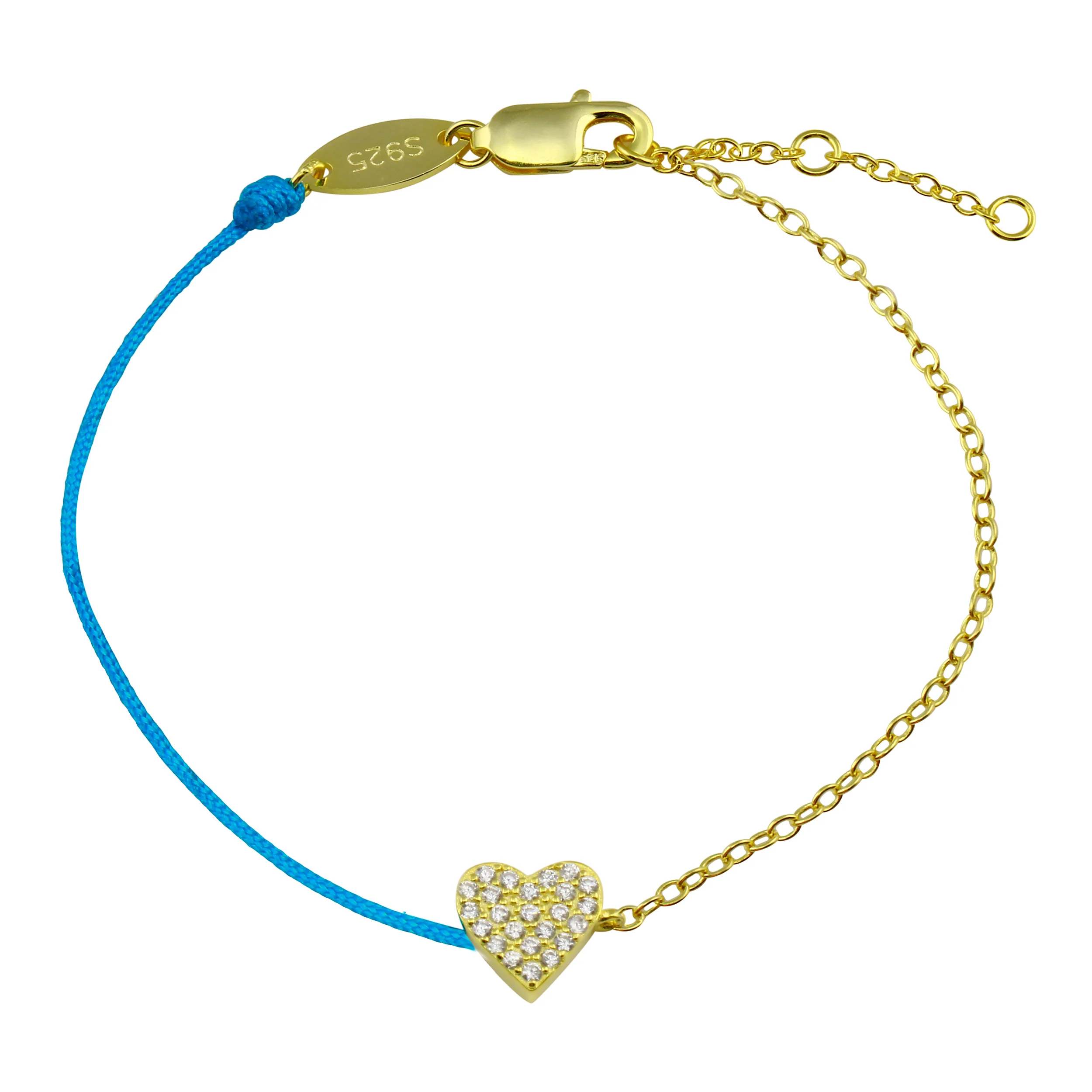 Pave Heart String Bracelet - Image 7