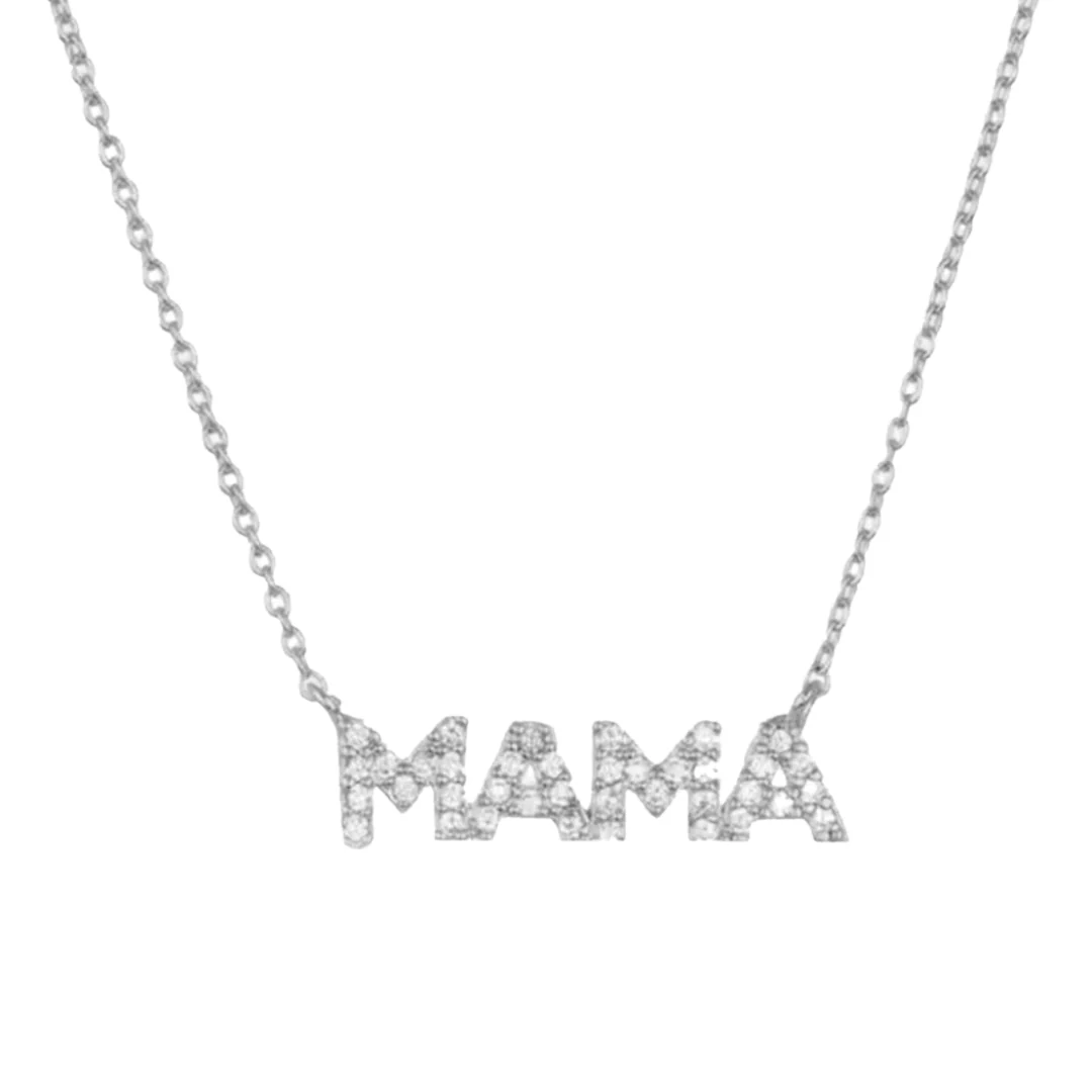 Pave MAMA Necklace - Image 3