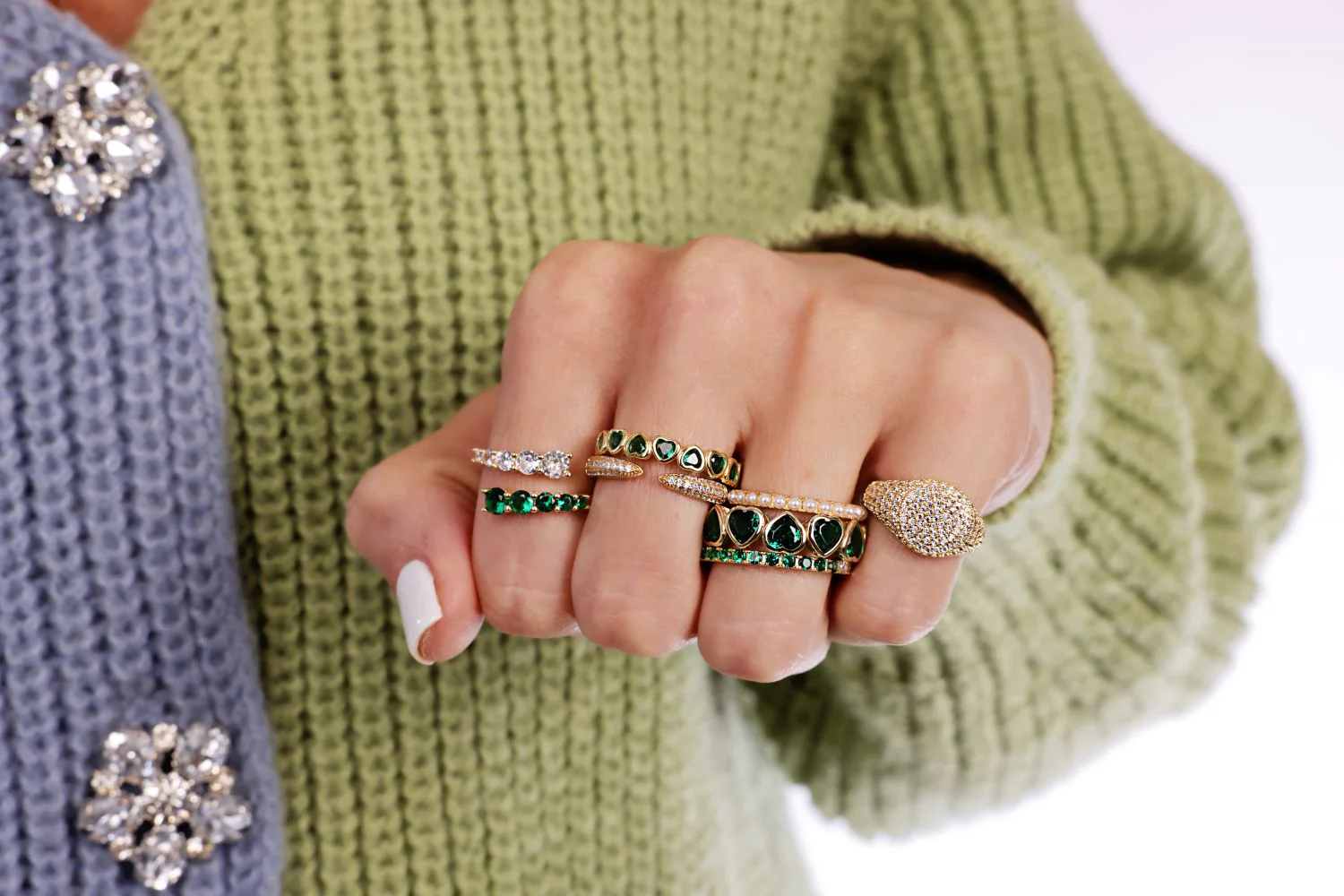 Pave Pinky Ring - Image 5