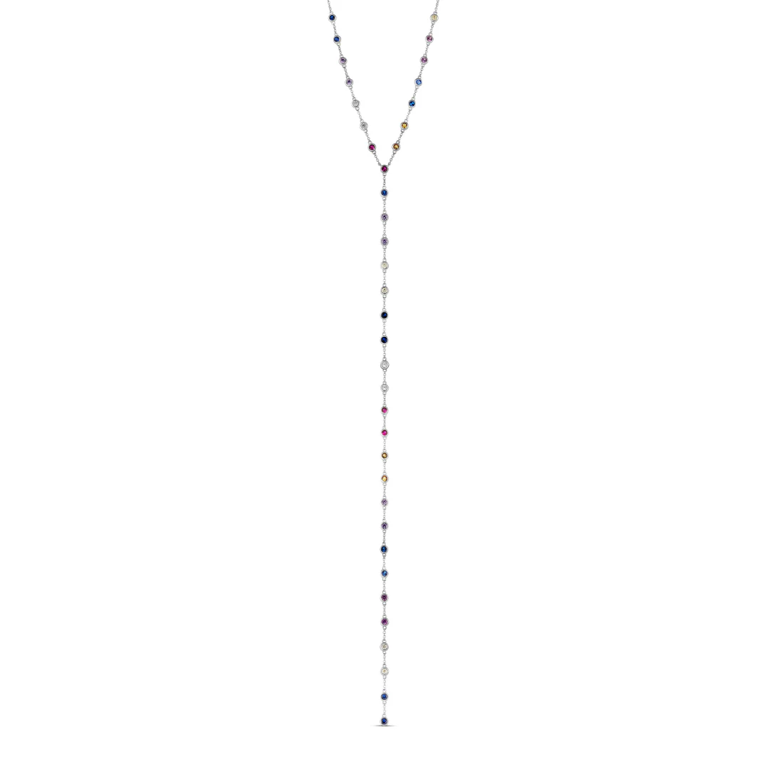 Rainbow Bezel Lariat - Image 7