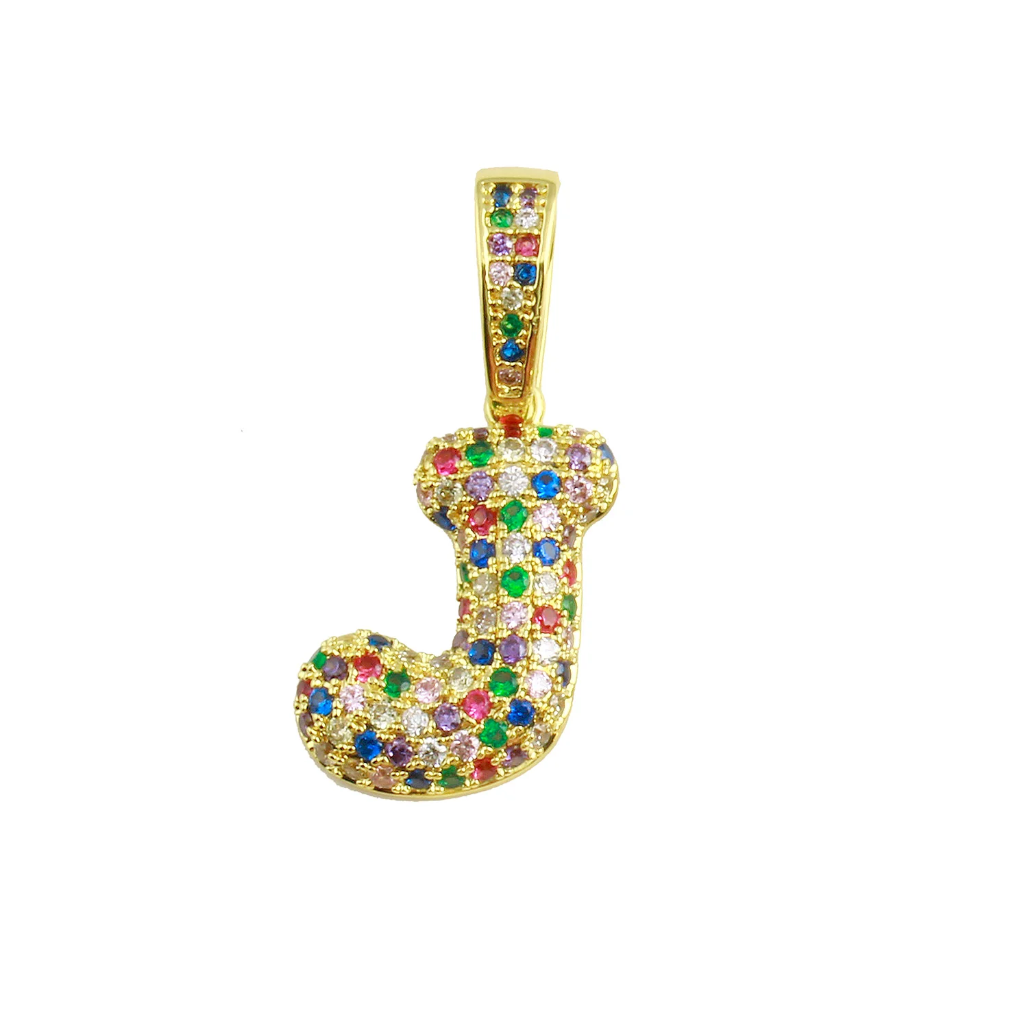 Rainbow Bubble Initial Charm - Image 10