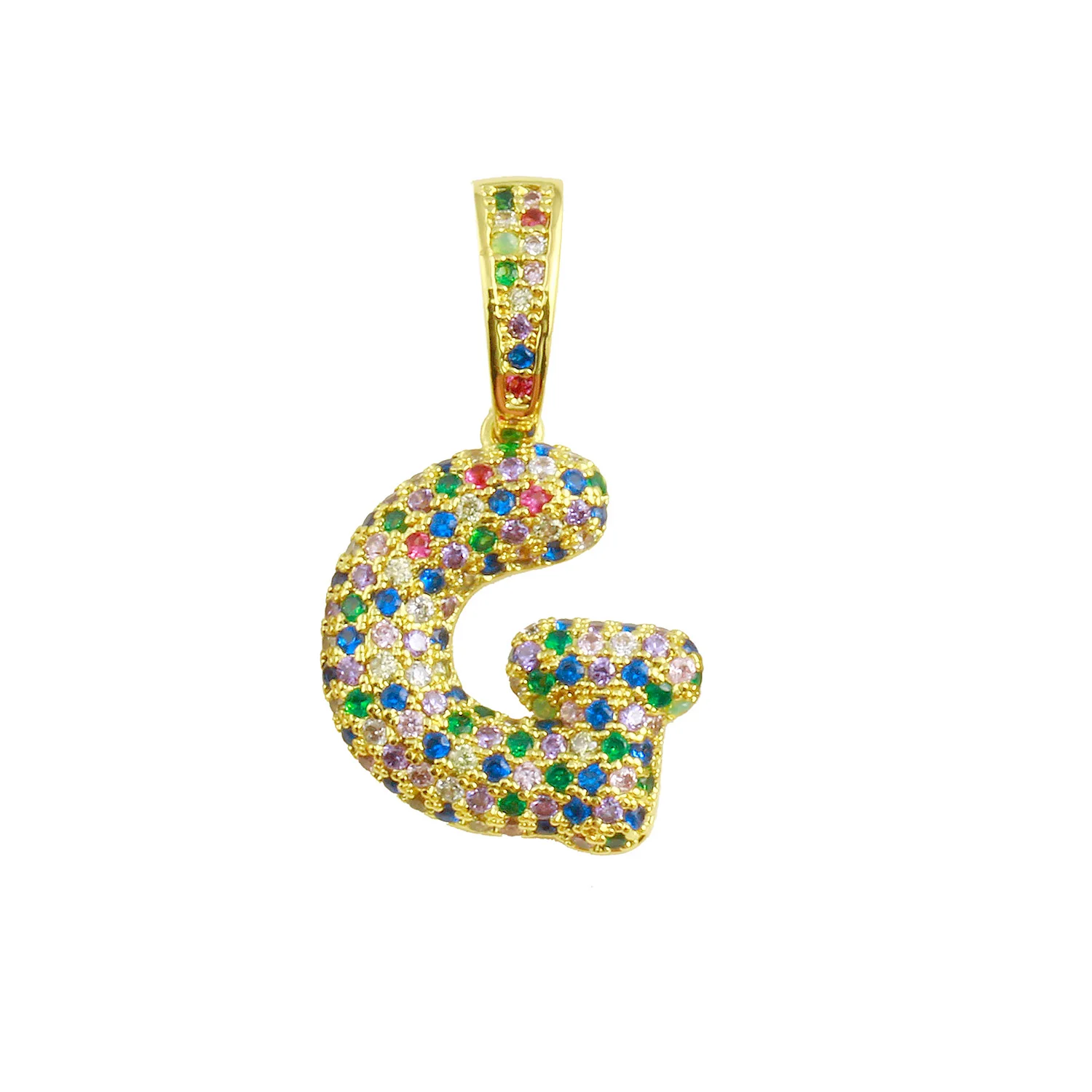 Rainbow Bubble Initial Charm - Image 13
