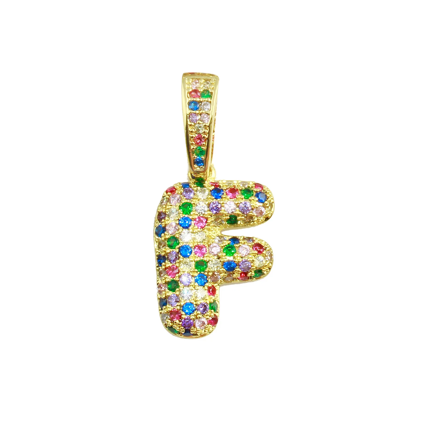 Rainbow Bubble Initial Charm - Image 14