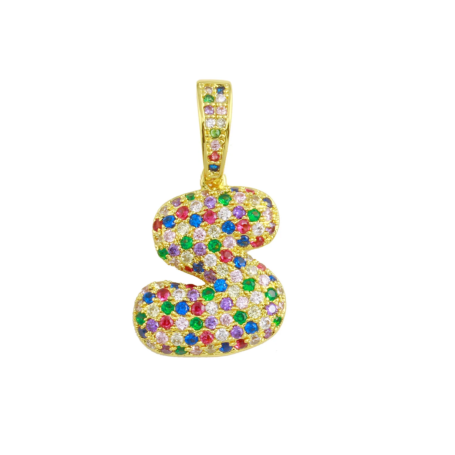 Rainbow Bubble Initial Charm - Image 18