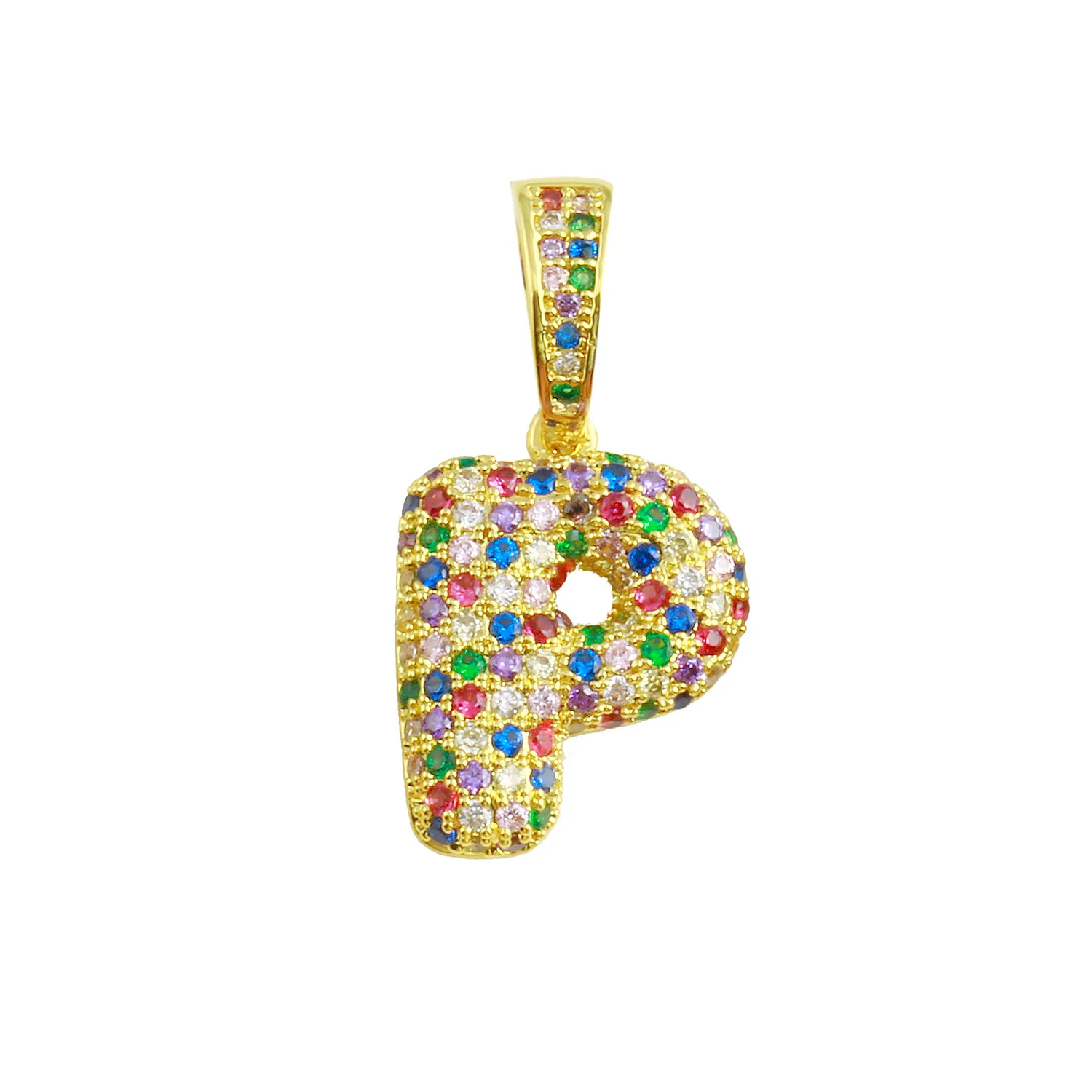 Rainbow Bubble Initial Charm - Image 20