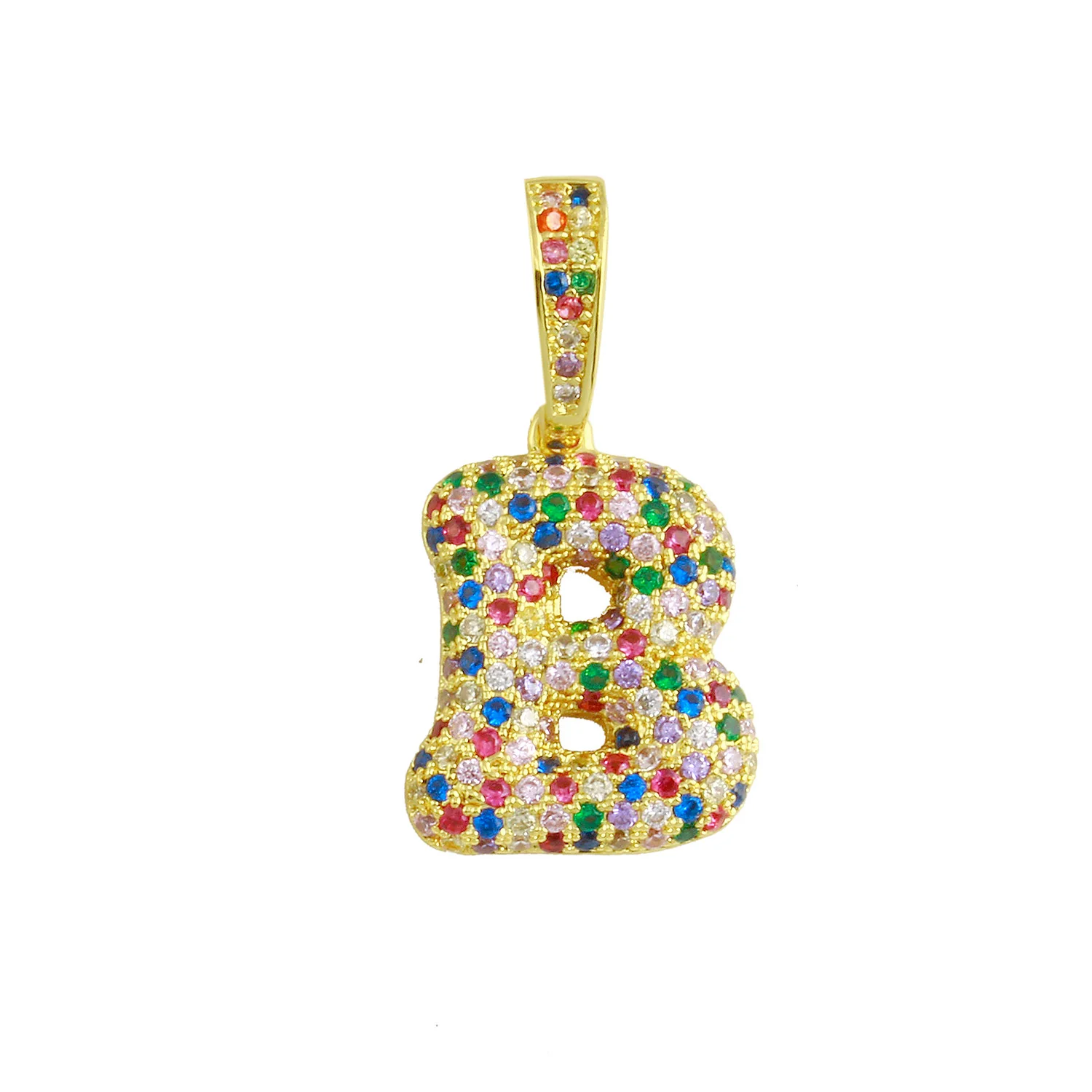 Rainbow Bubble Initial Charm - Image 3
