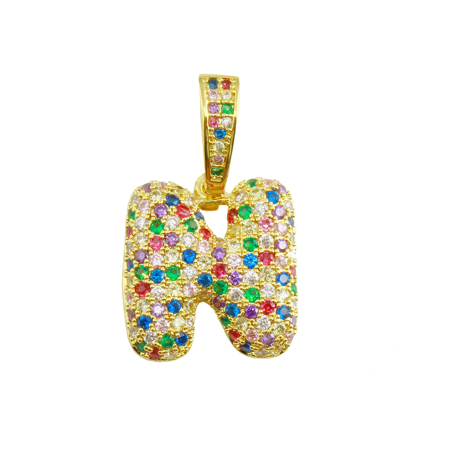Rainbow Bubble Initial Charm - Image 6