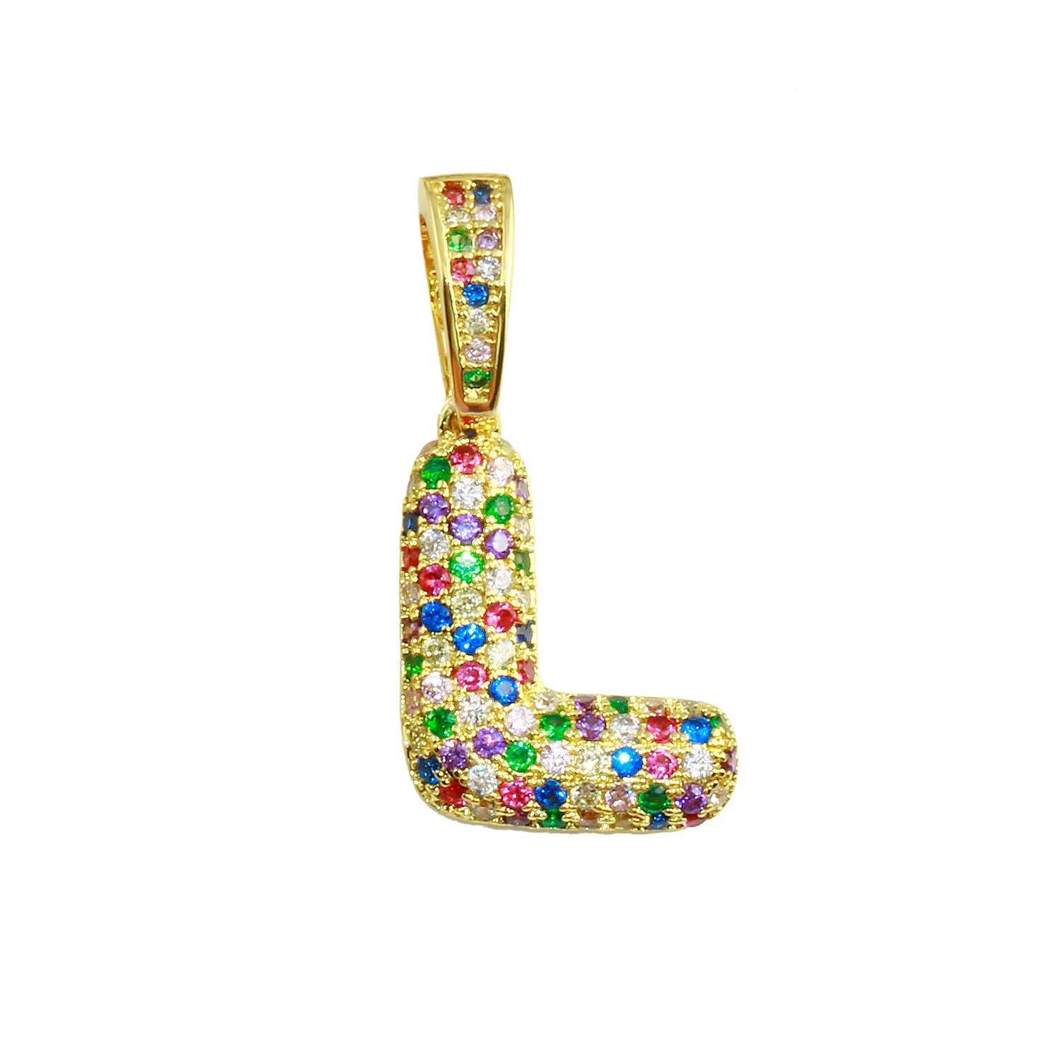 Rainbow Bubble Initial Charm - Image 8