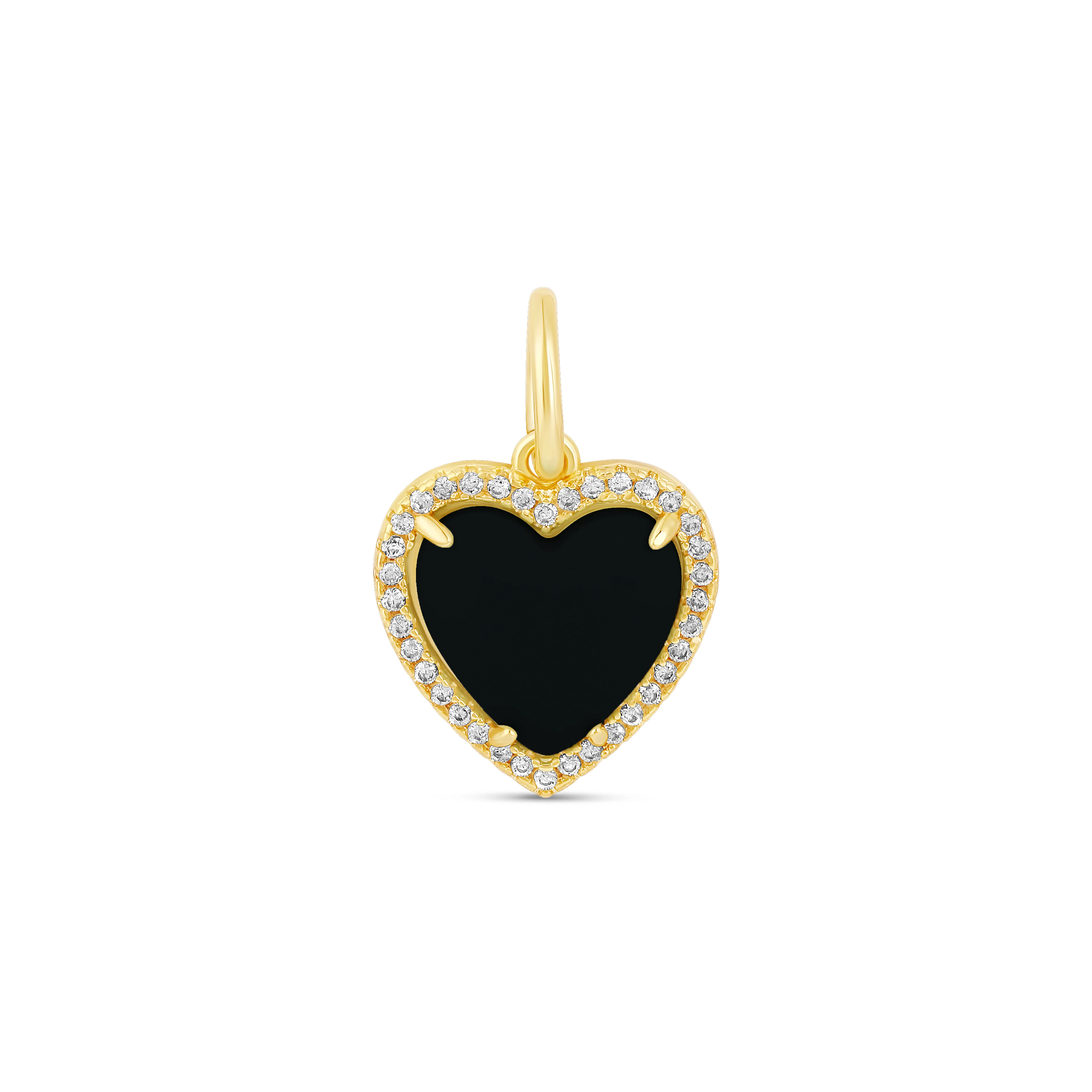 Small Stone Heart Charm - Image 6