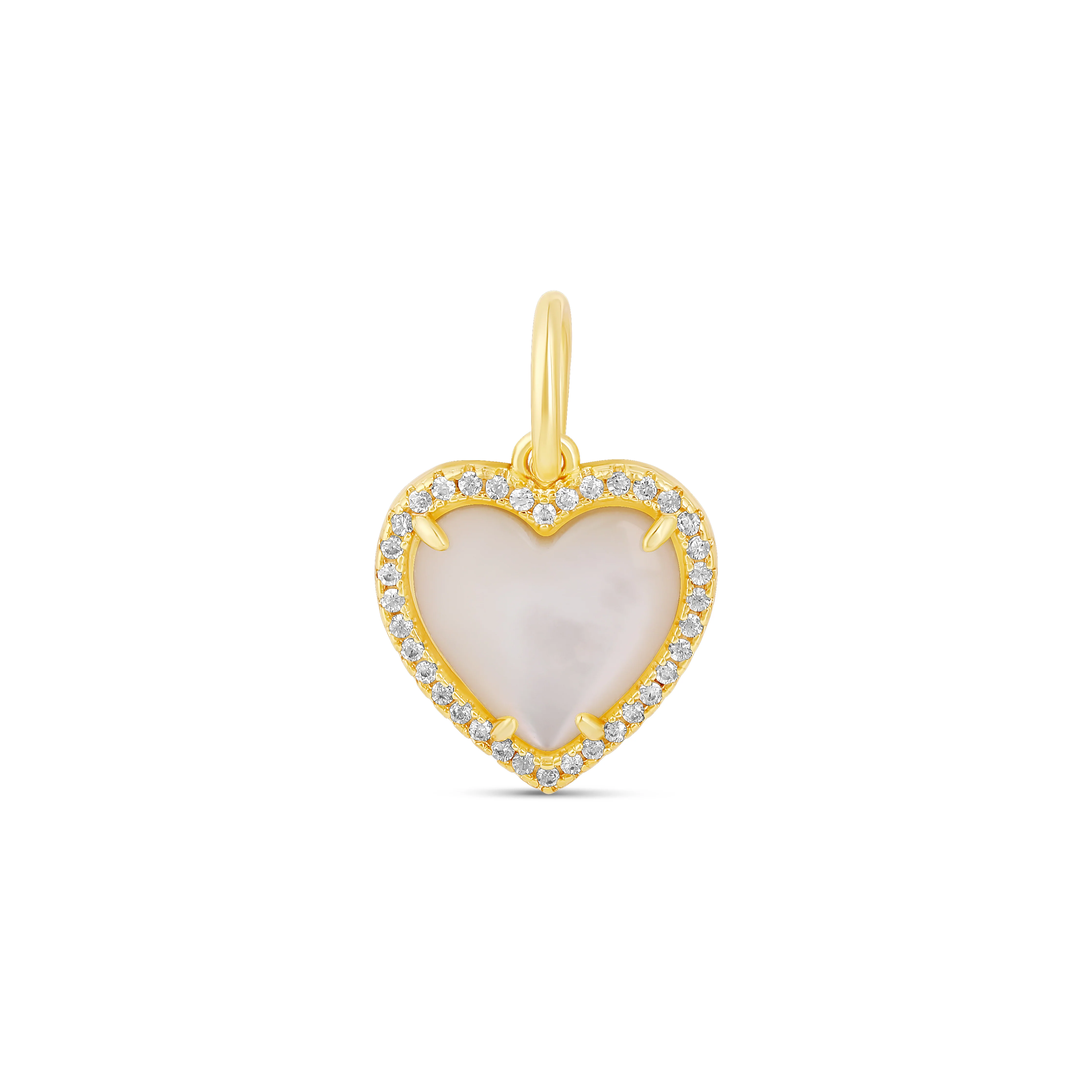Small Stone Heart Charm - Image 7