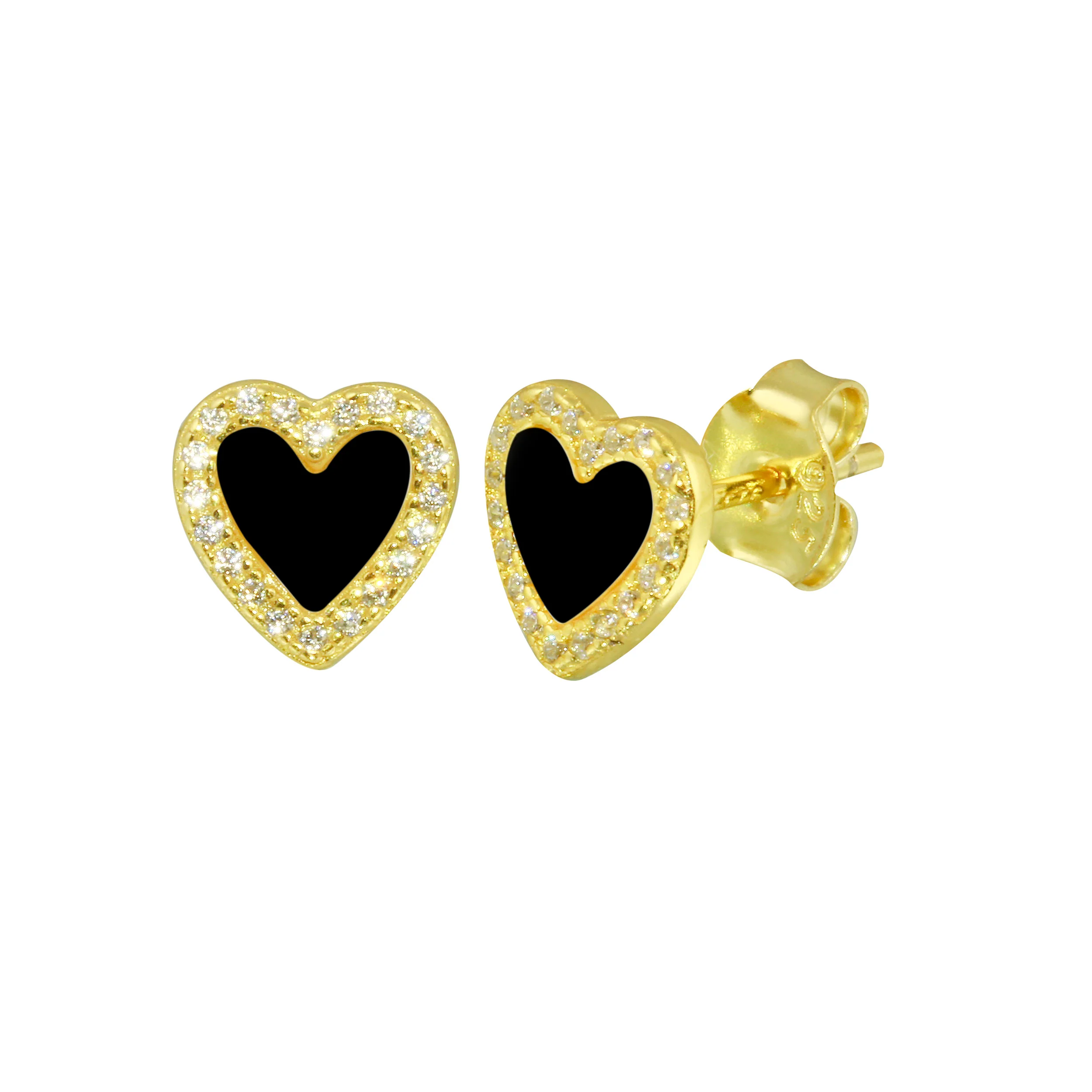 Stone Heart Studs - Image 3