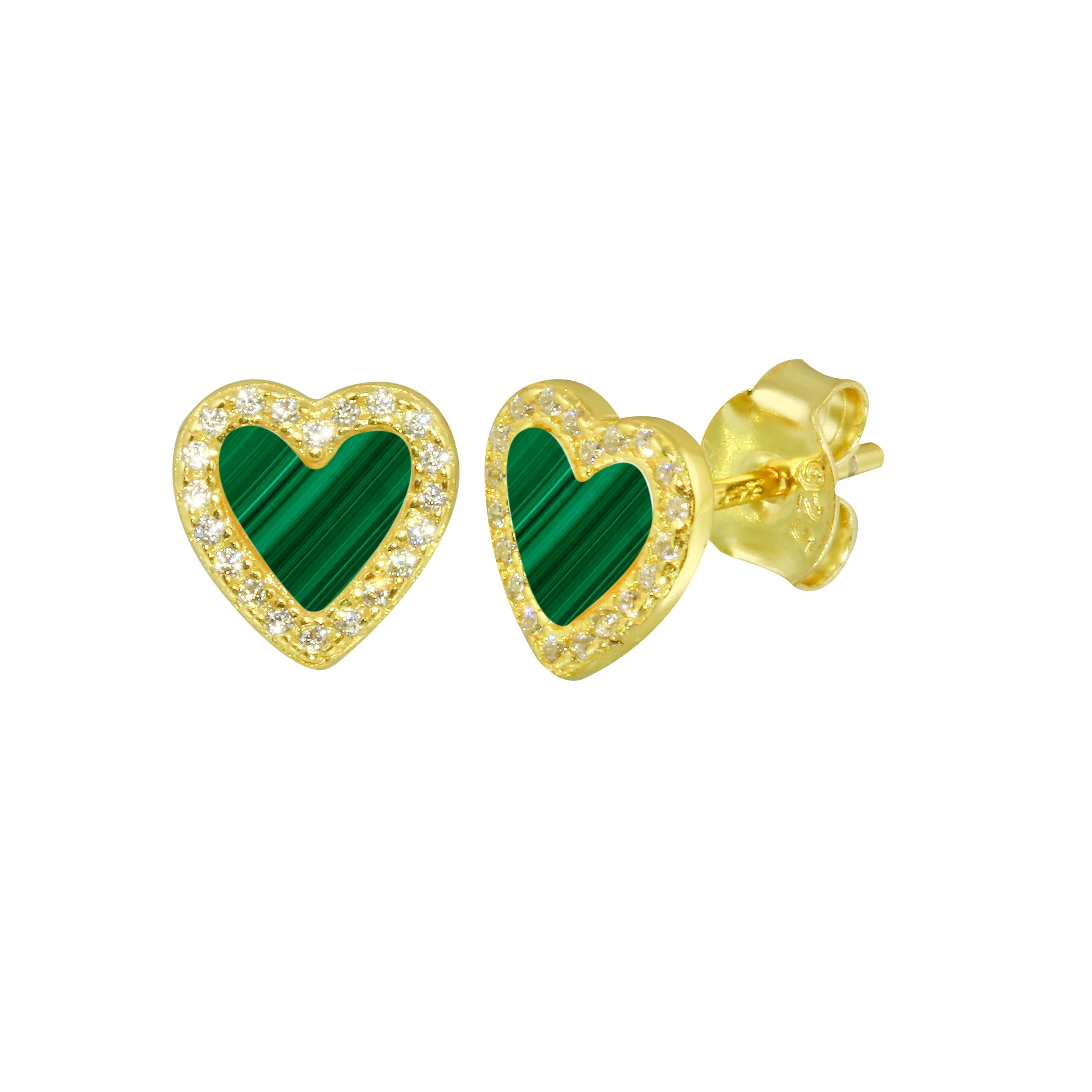 Stone Heart Studs - Image 5
