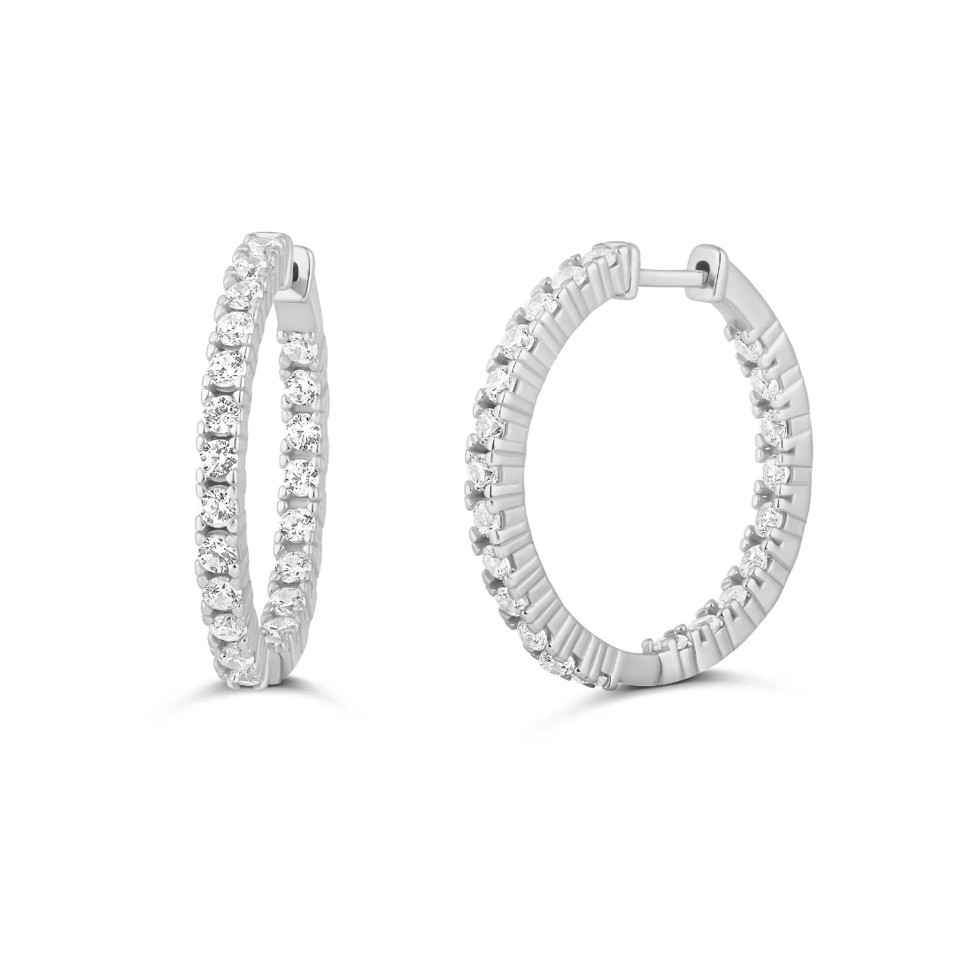 The Perfect Diamond Hoops - Image 3