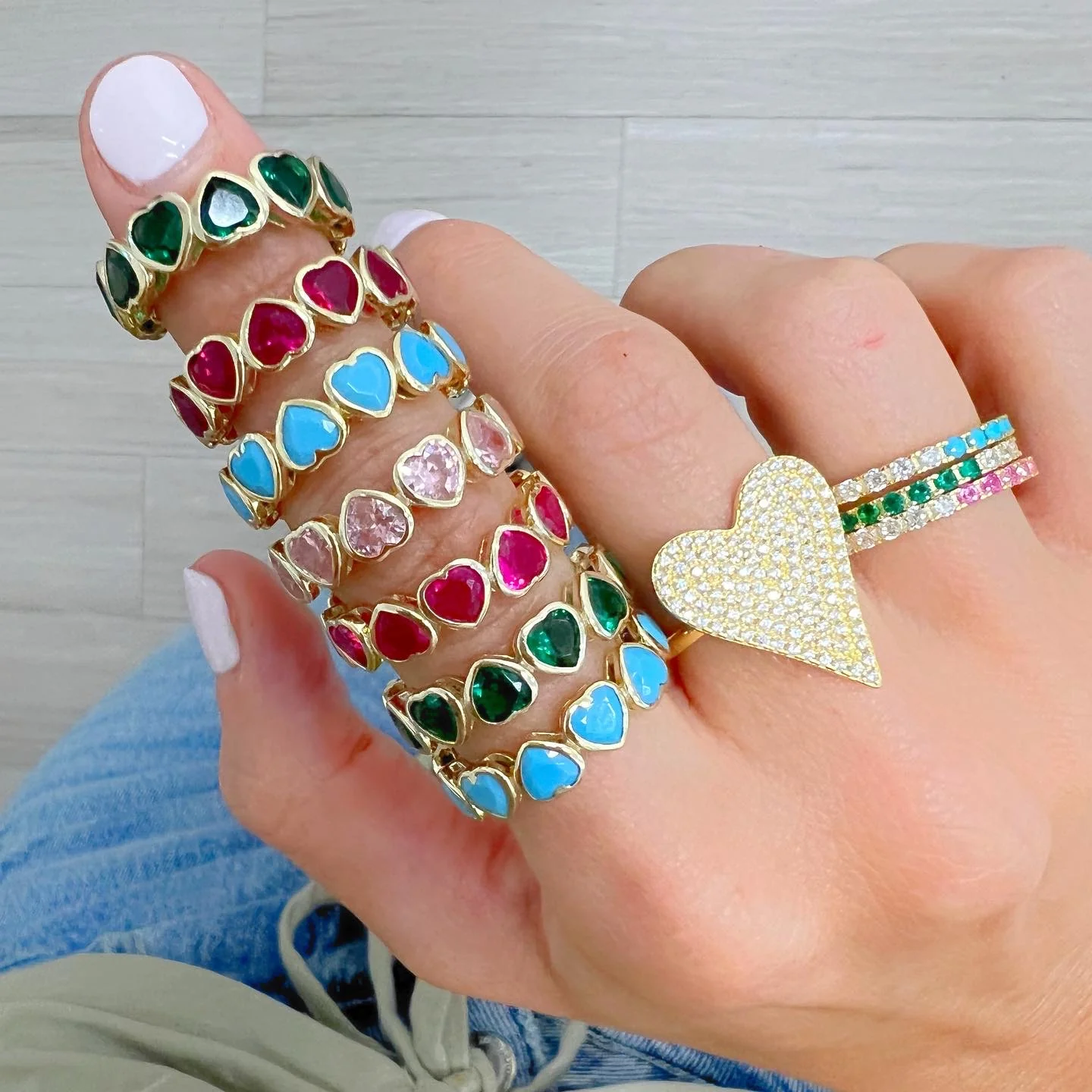 Turquoise Jumbo Heart Band - Image 3